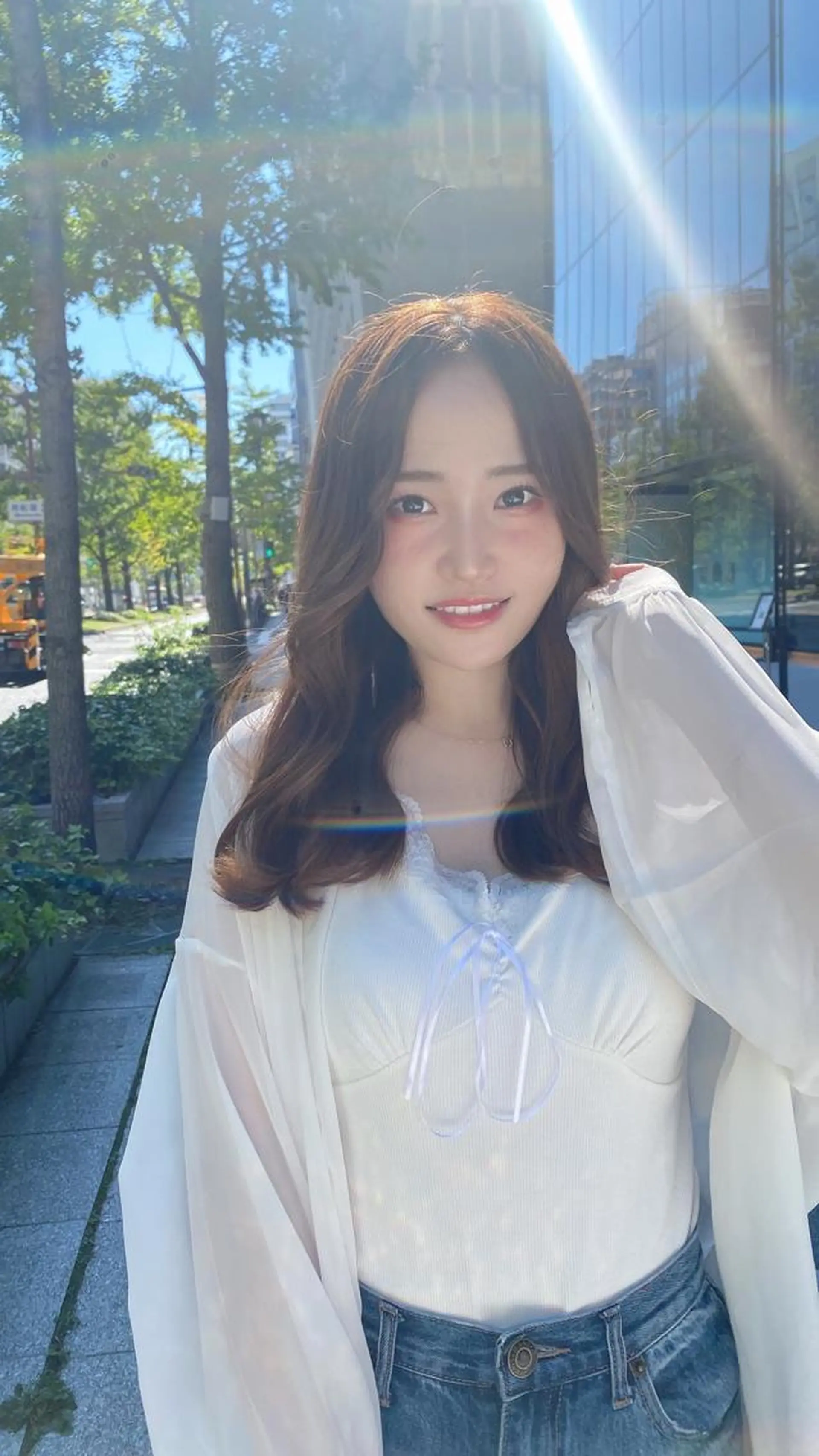 ロング カラー インナーカラー 顔周りカット 韓国風ヘア レイヤーカット Lond luce心斎橋所属・🍀小川大輔🍀 ボブ/ブリーチ🥇のヘアスタイル