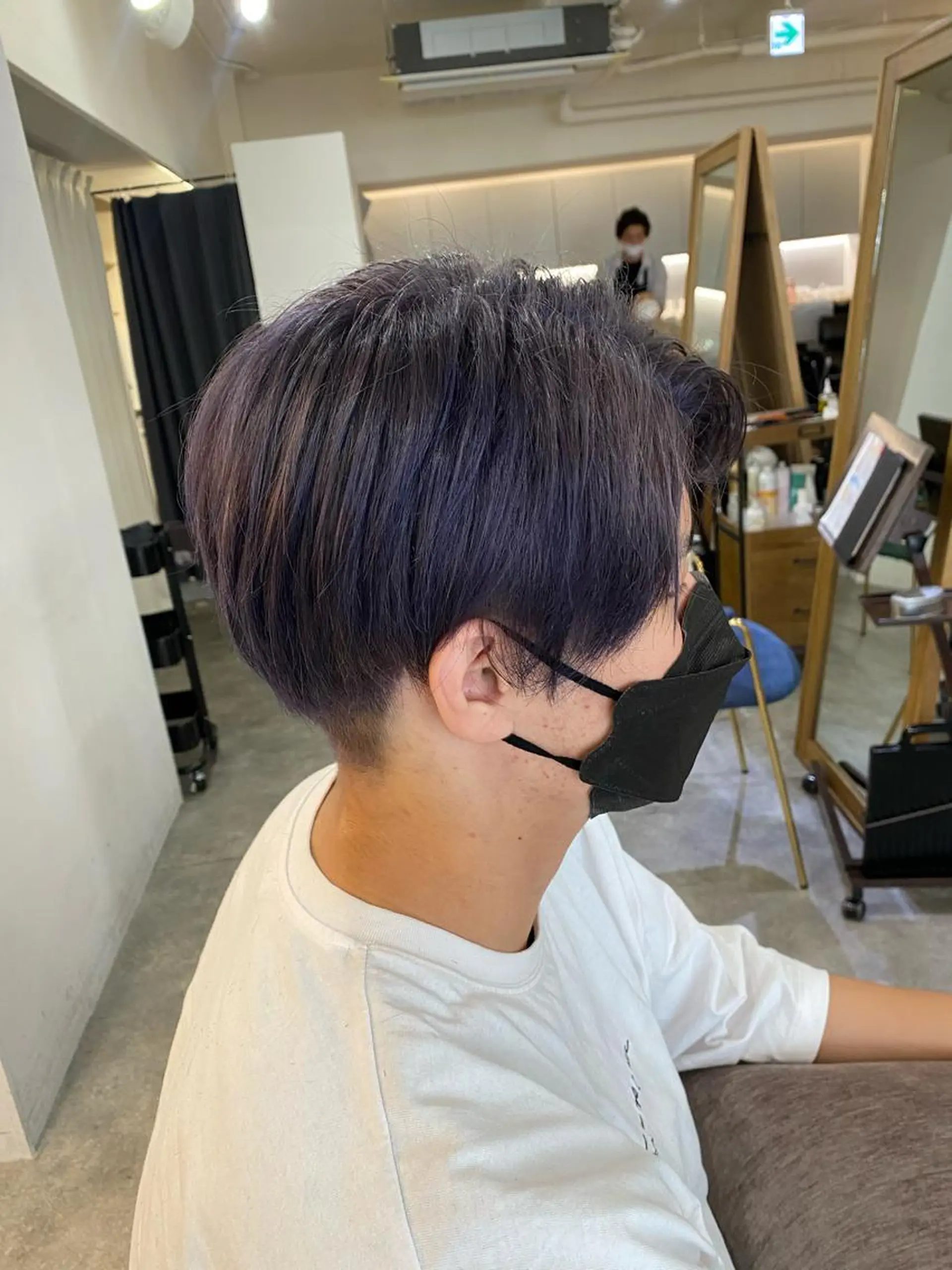 ショート カラー メンズ メンズブリーチ ブリーチ ヘアカラー ボブ /ニュアンス/ satomi🧸💖のヘアスタイル