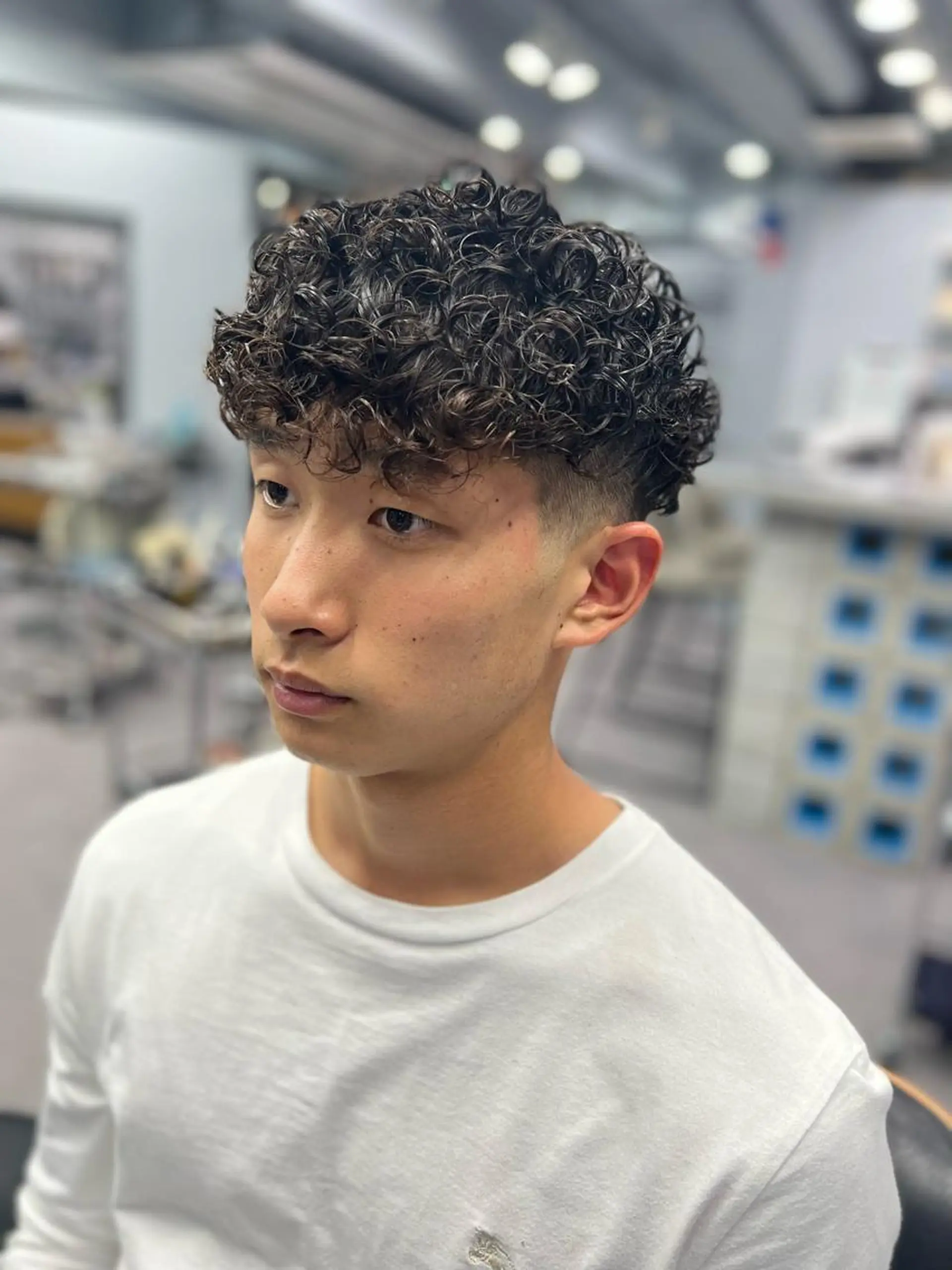 パーマ メンズ フェードカット メンズパーマ プードルパーマ プードルパーマ パーマ EMANON  ANNEX池袋東口店所属・SiV(ｼﾋﾞ)✂︎ メンズ専門💈のヘアスタイル