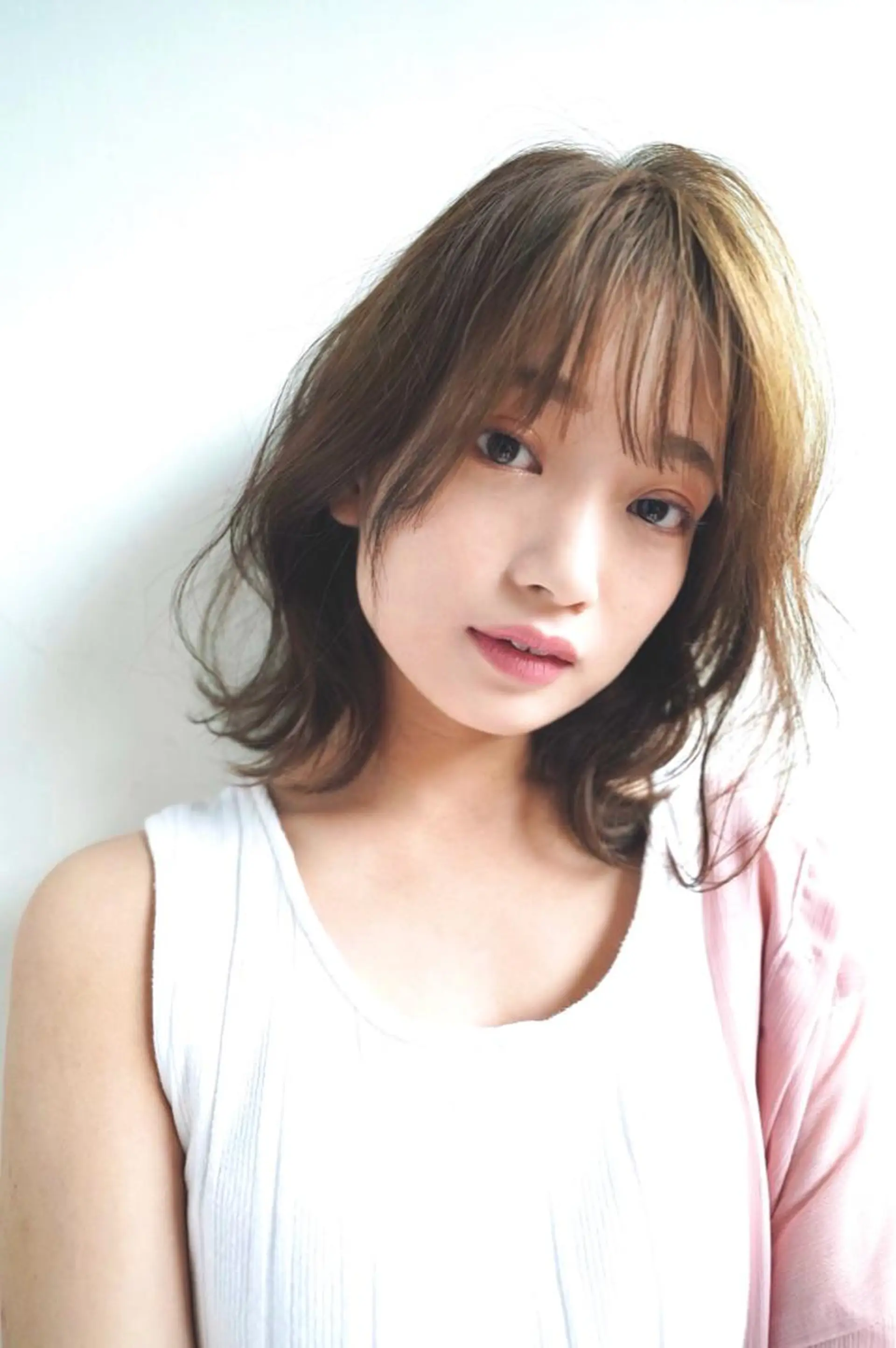 ミディアム パーマ ミディアムパーマ デジタルパーマ 千 田のヘアスタイル