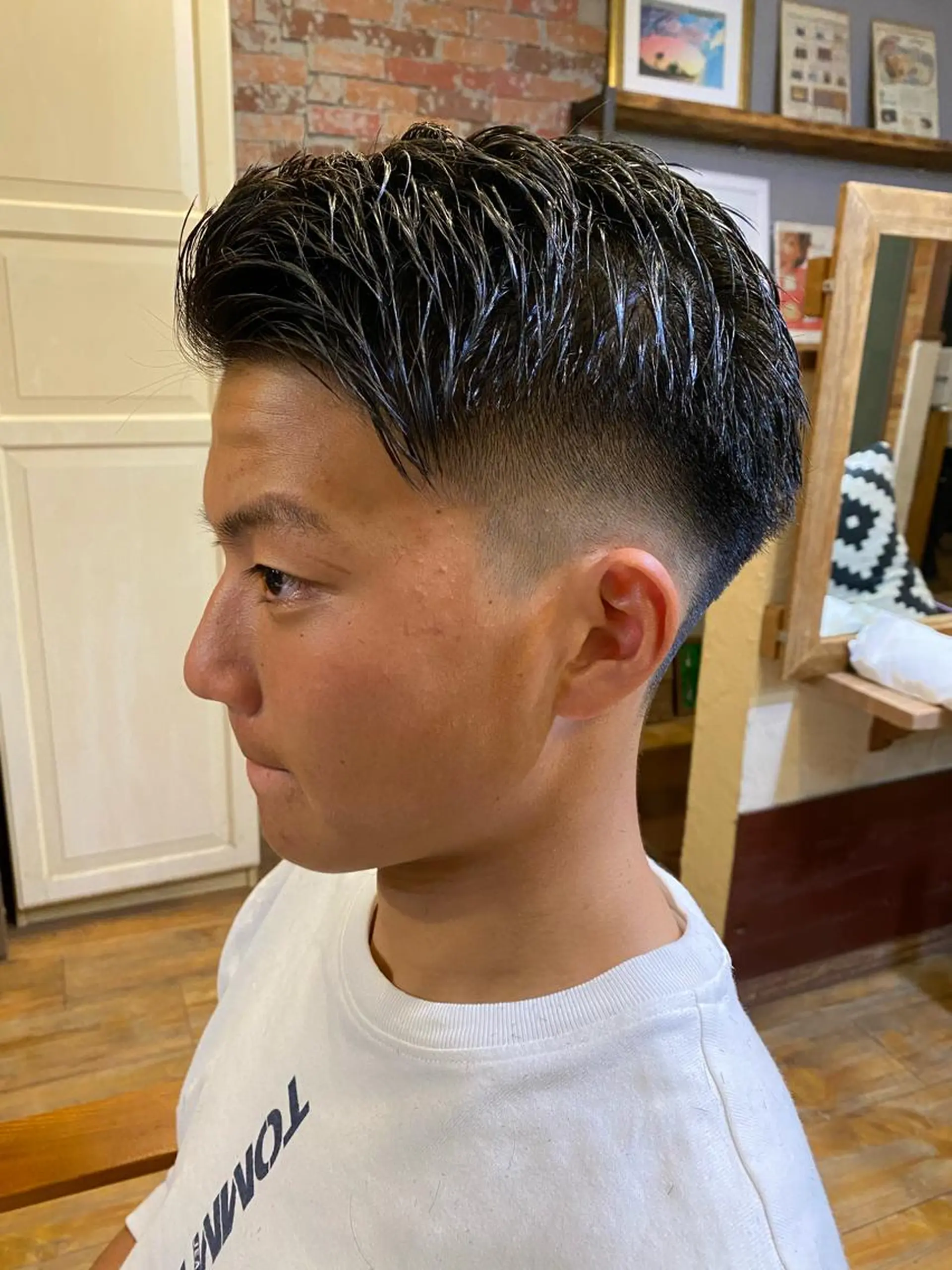 ショート メンズ カット ハッシュカット /レイヤー/大阪中津のヘアスタイル