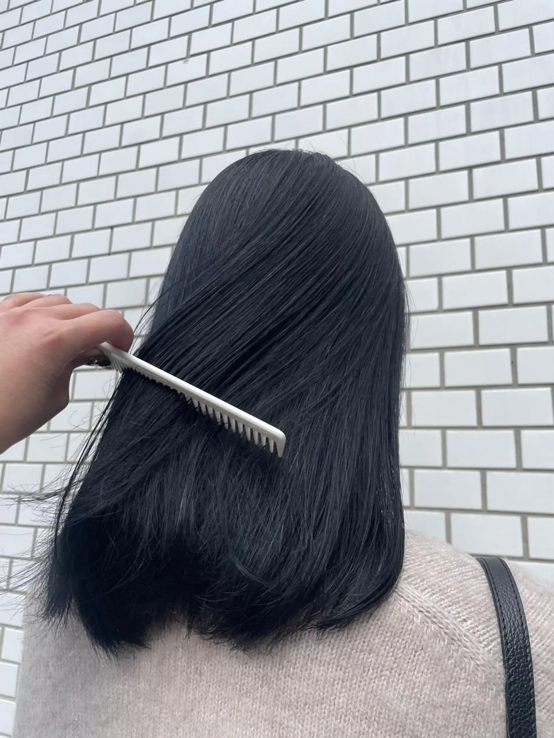 セミロング カラー ヘアアレンジ 透明感カラー オレンジ iena渋谷 /ゆーこのマツエク・マツパデザイン