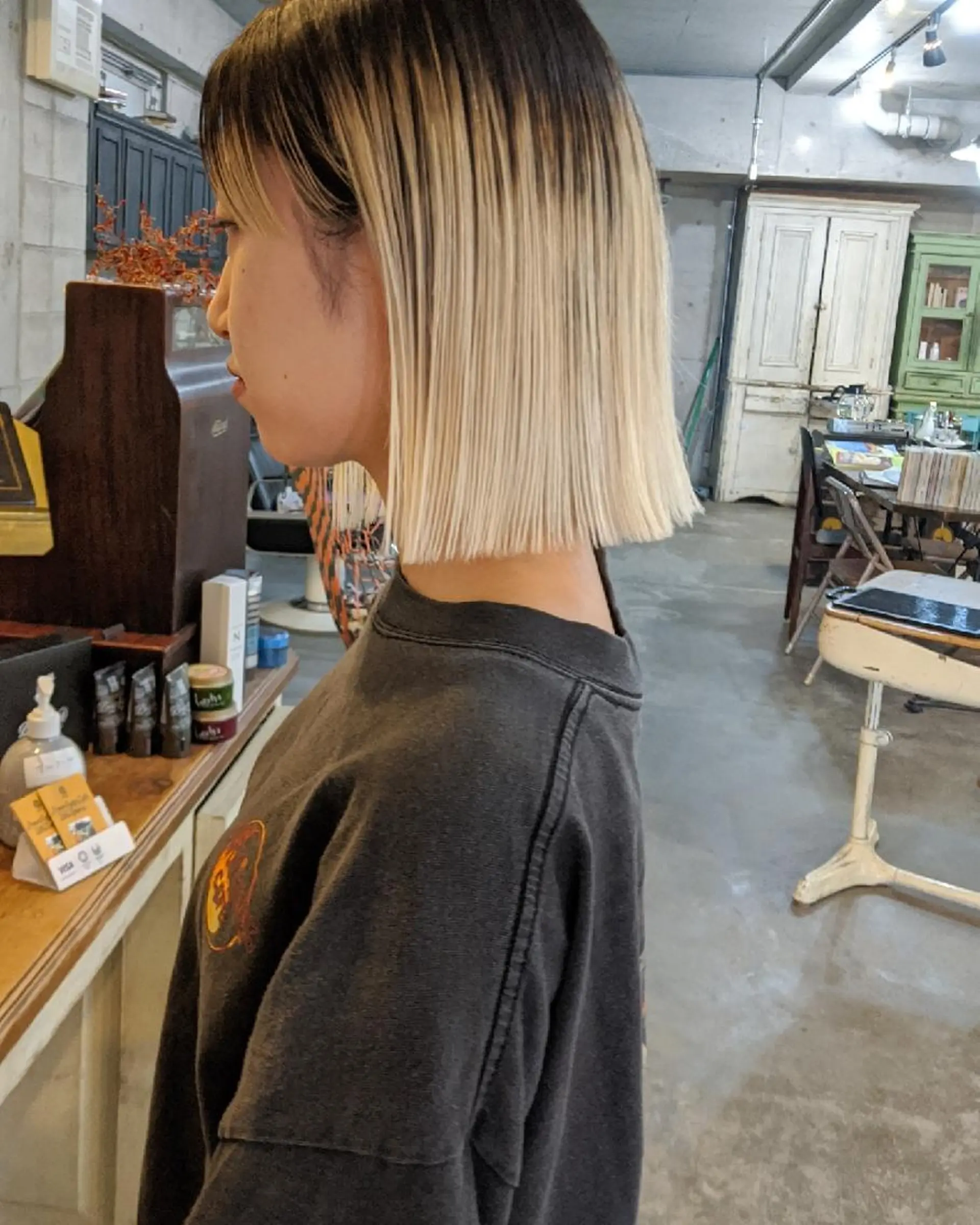 ミディアム カラー ヘアアレンジ mowen RUIのヘアスタイル