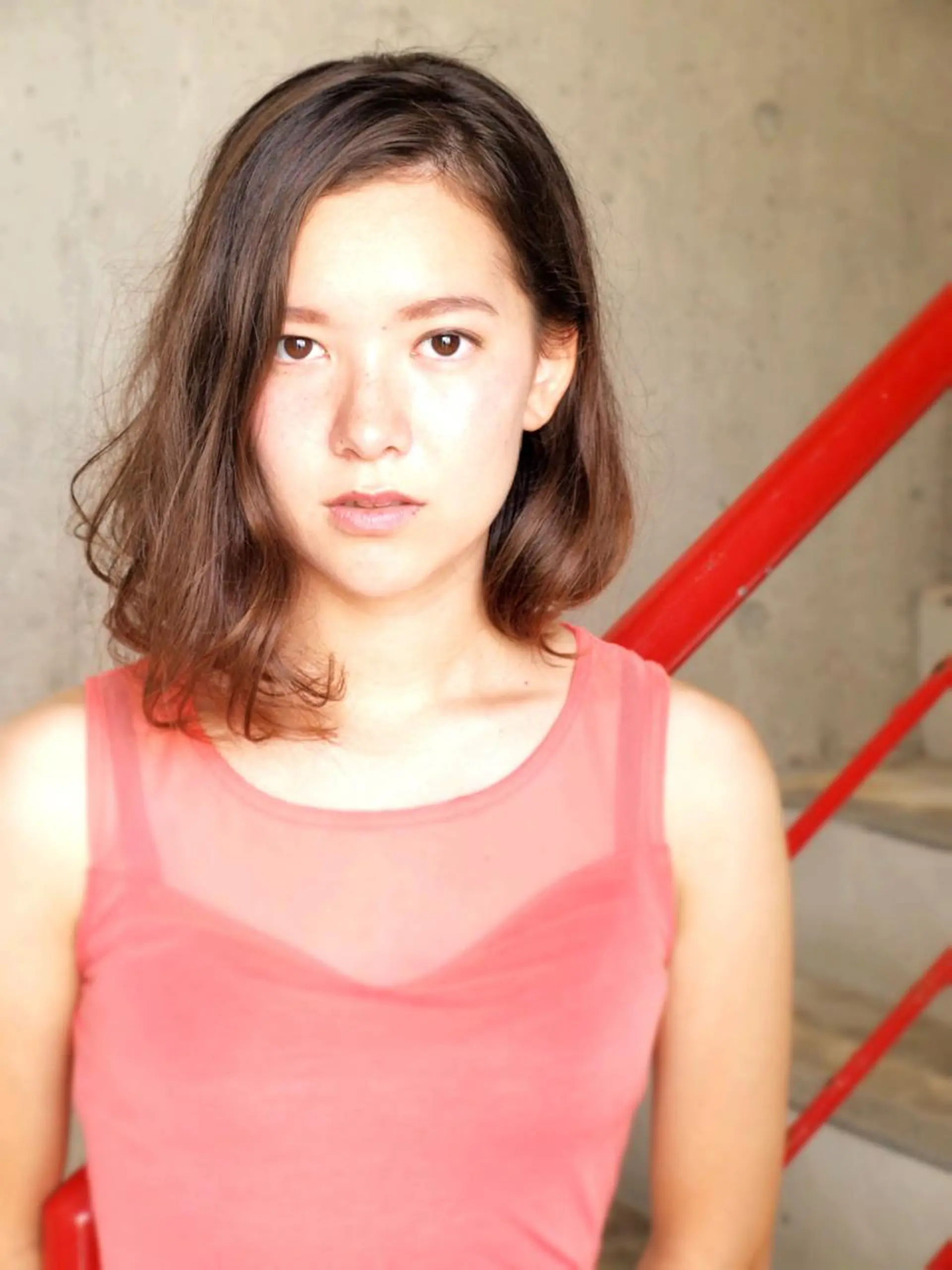 ミディアム 宮城 将大のヘアスタイル