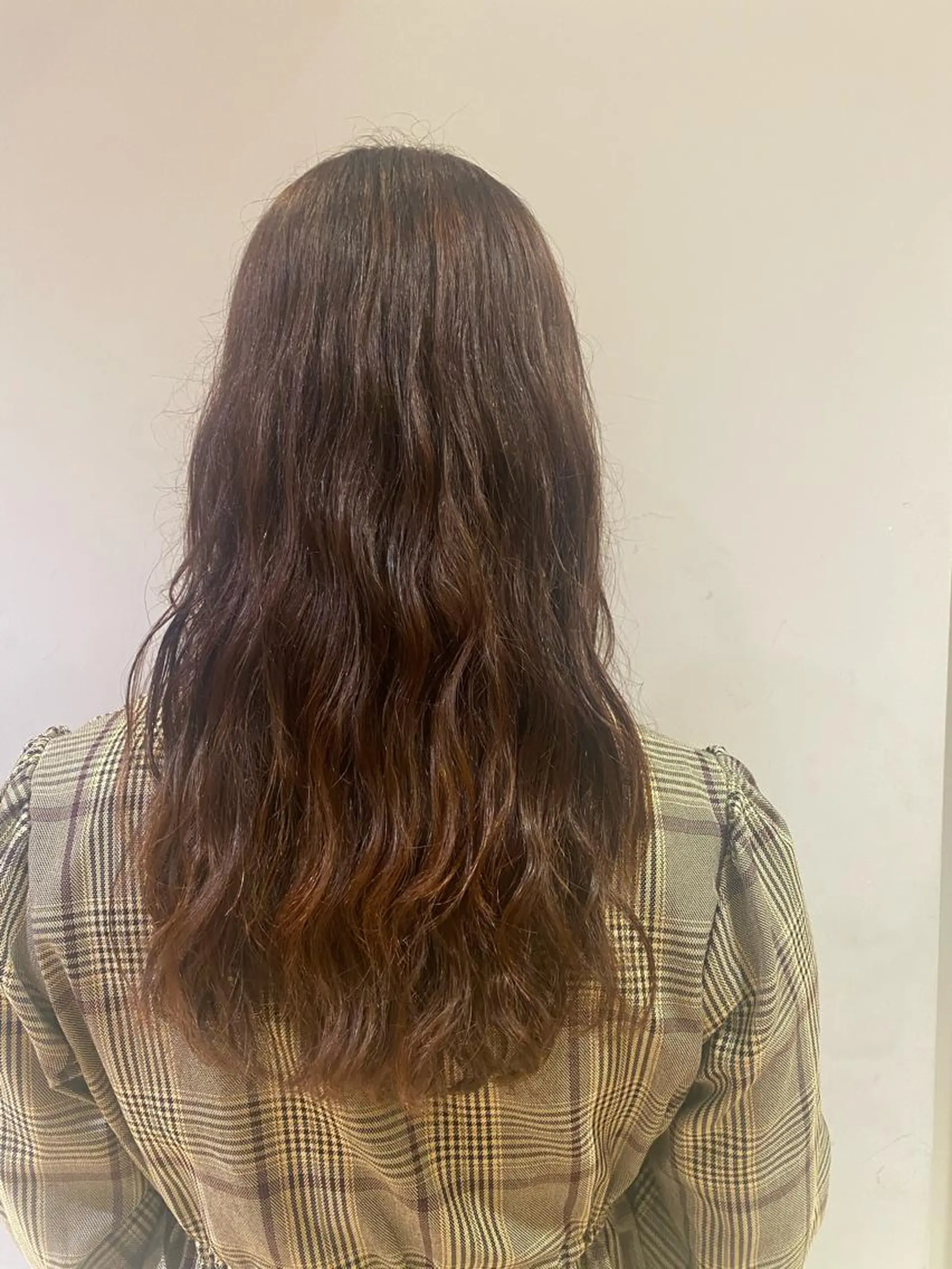 ロング パーマ カット パーマ 大人可愛い♡コテ巻き パーマ🌼杉田 萌恵のヘアスタイル