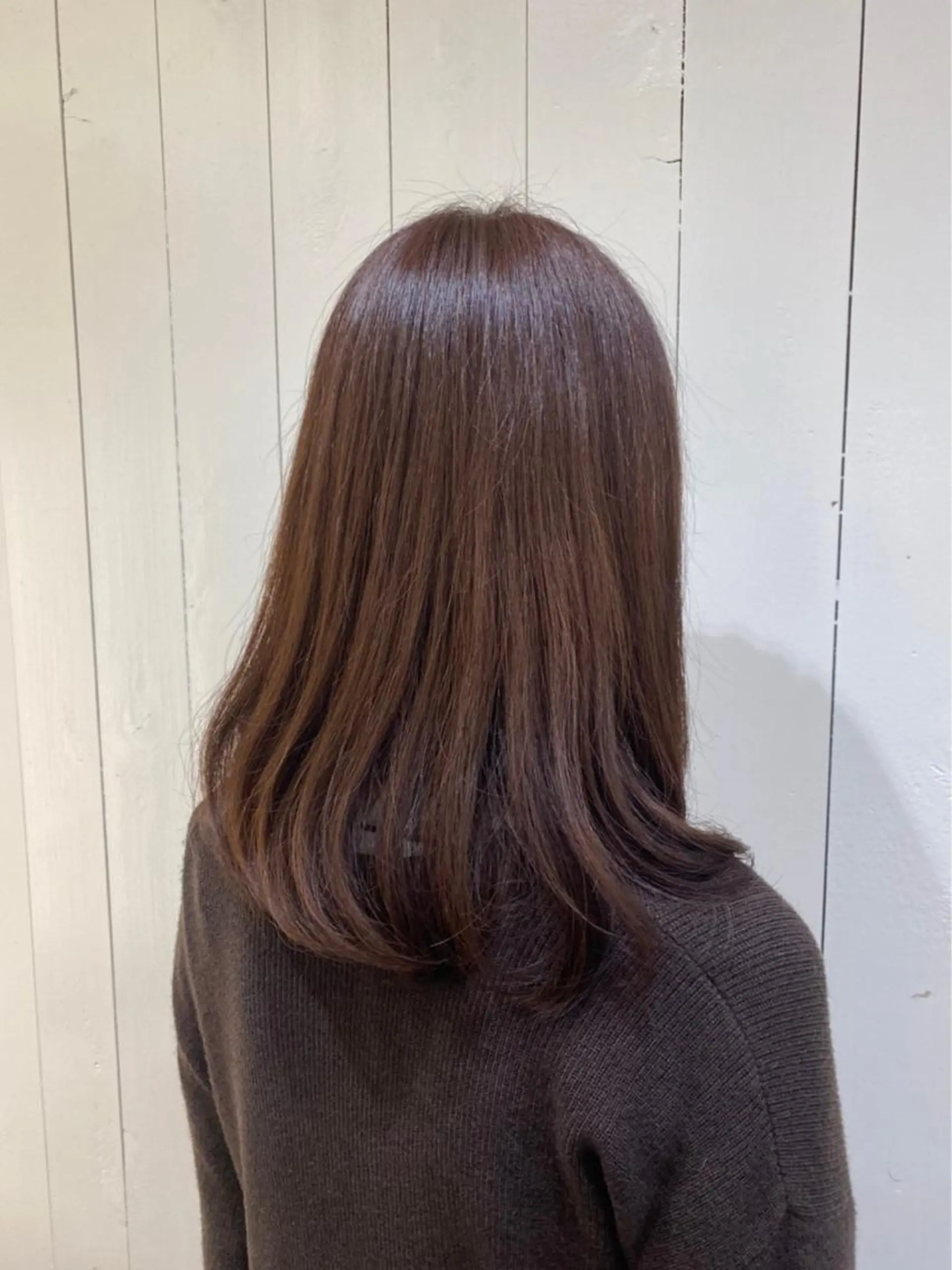 セミロング カラー カット ヘアカラー トリートメント カルフール草加本店 江波戸裕介のヘアスタイル