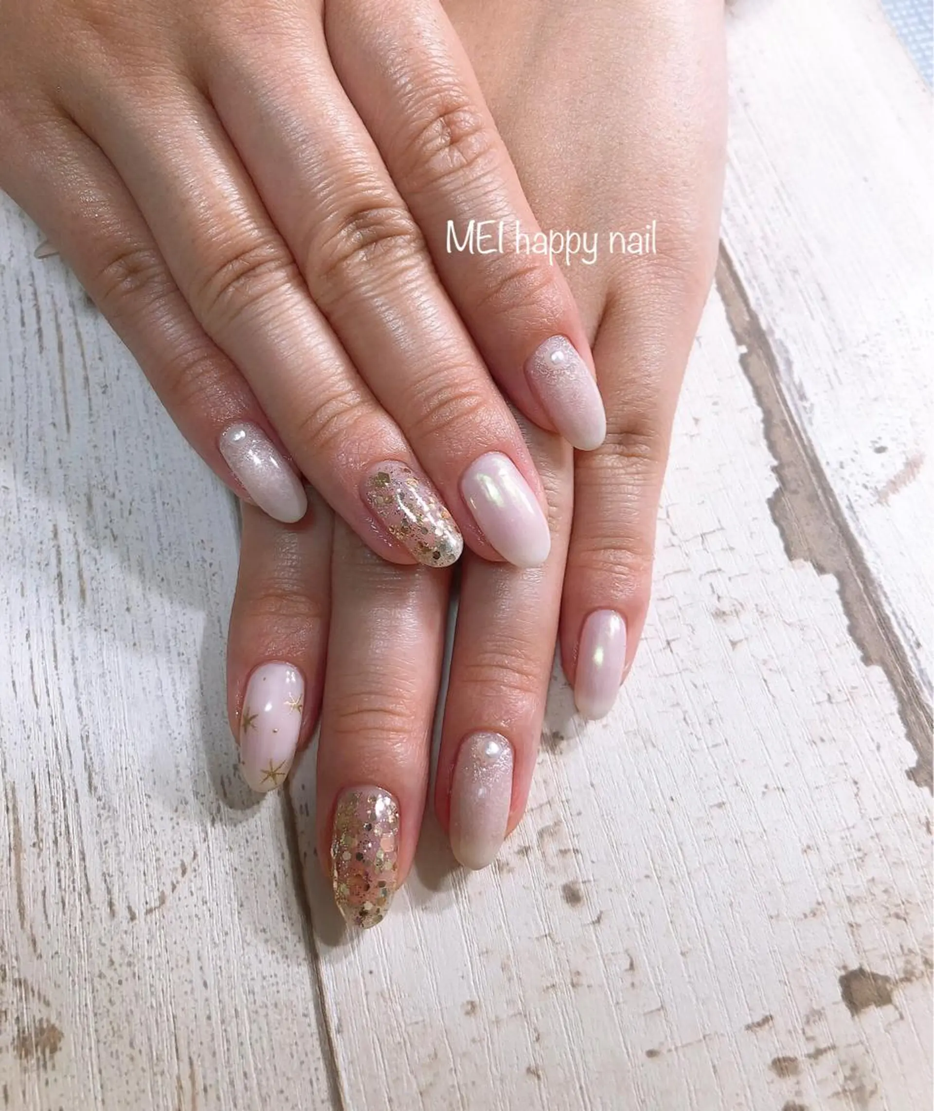 ネイル ジェルネイル ニュアンスネイル パラジェル シンプルネイル 冬ネイル 北浦和 自爪育成ケアのネイルデザイン