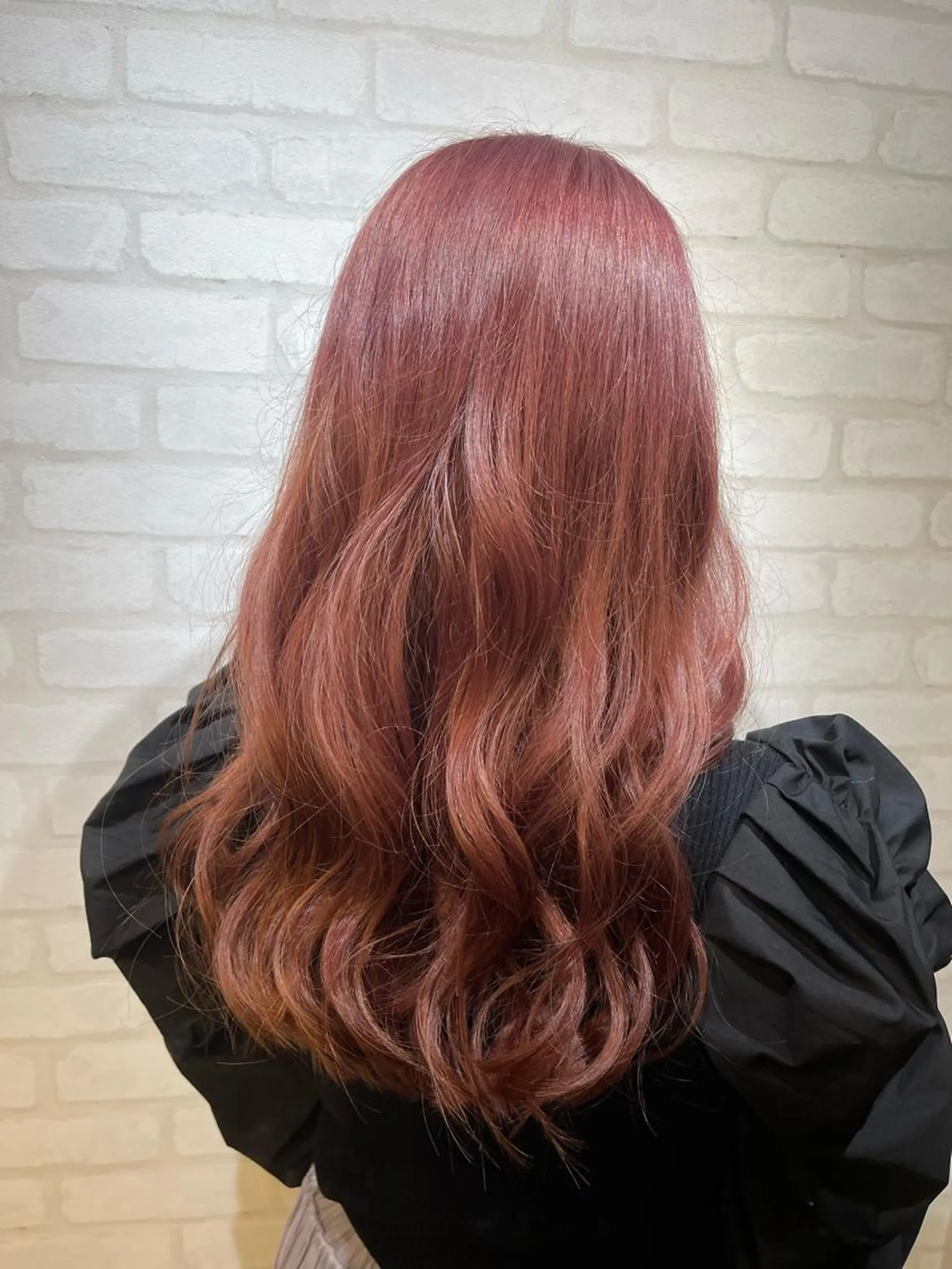 ロング カラー ヘアアレンジ ベージュカラー ピンクカラー ピンクベージュ ANDIAMO SAKAE✩楓のヘアスタイル