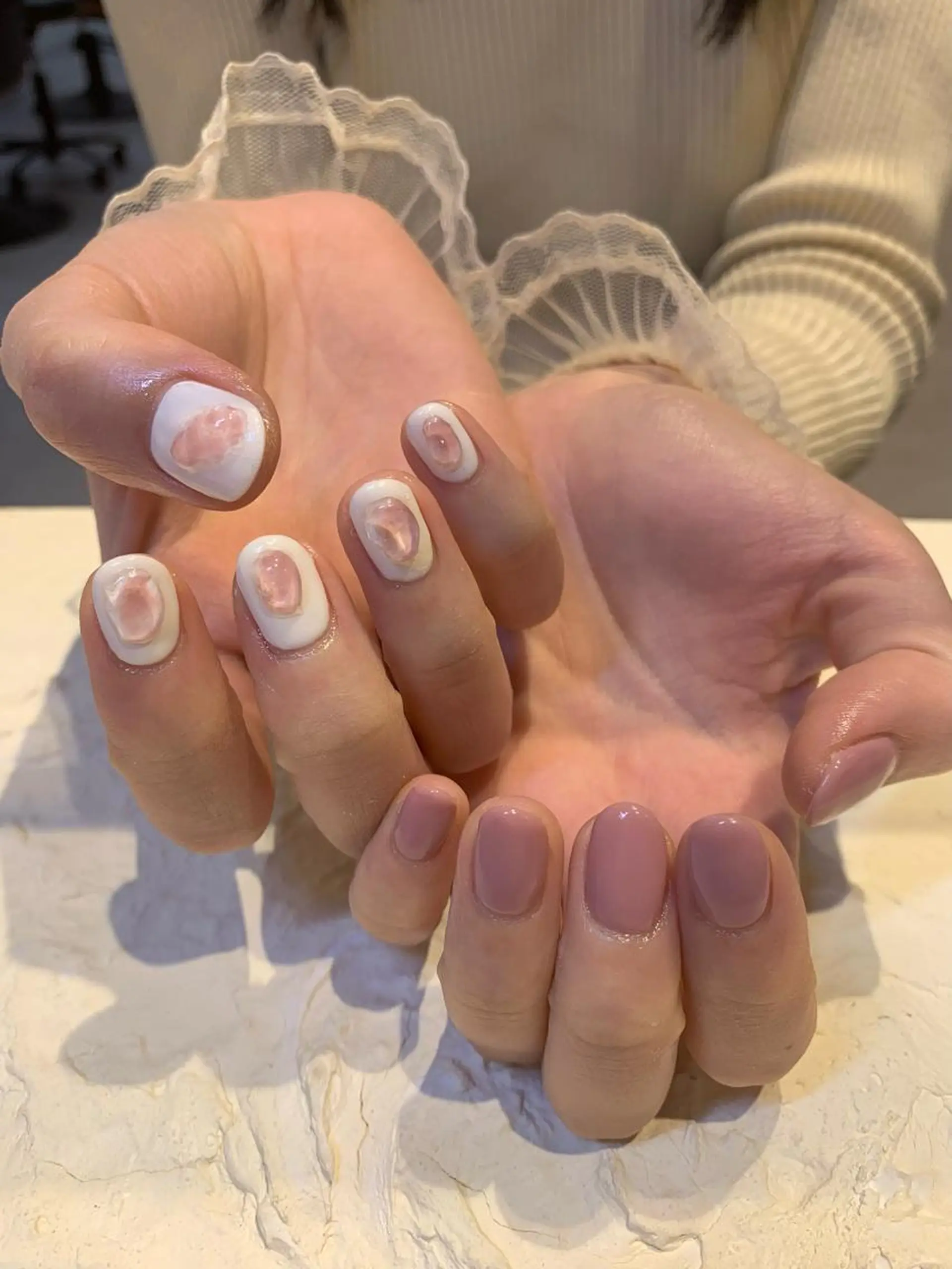 ネイル 桜ネイル マキノ ユイのネイルデザイン