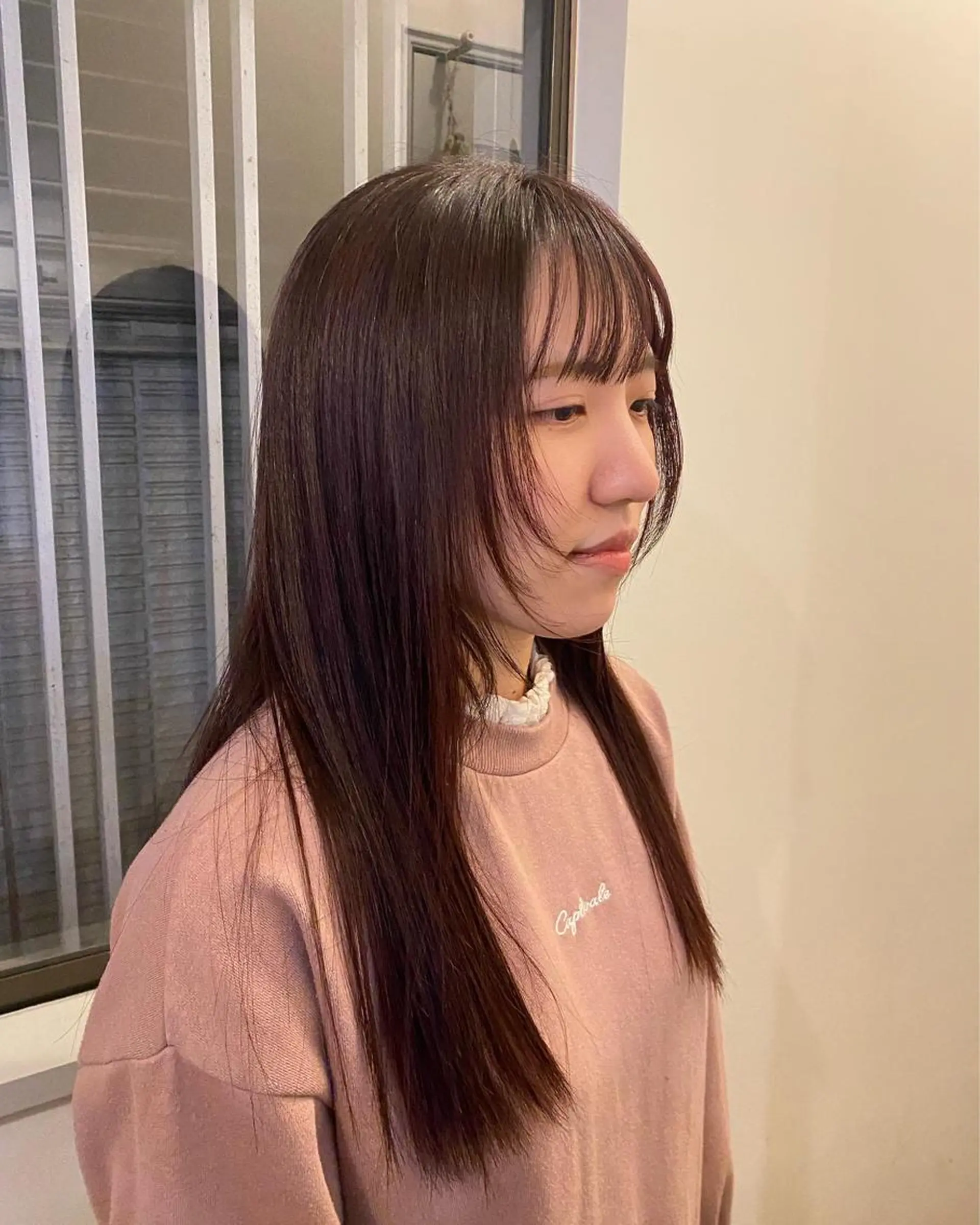 ロング カラー パープルカラー ムナカタ アカリのヘアスタイル