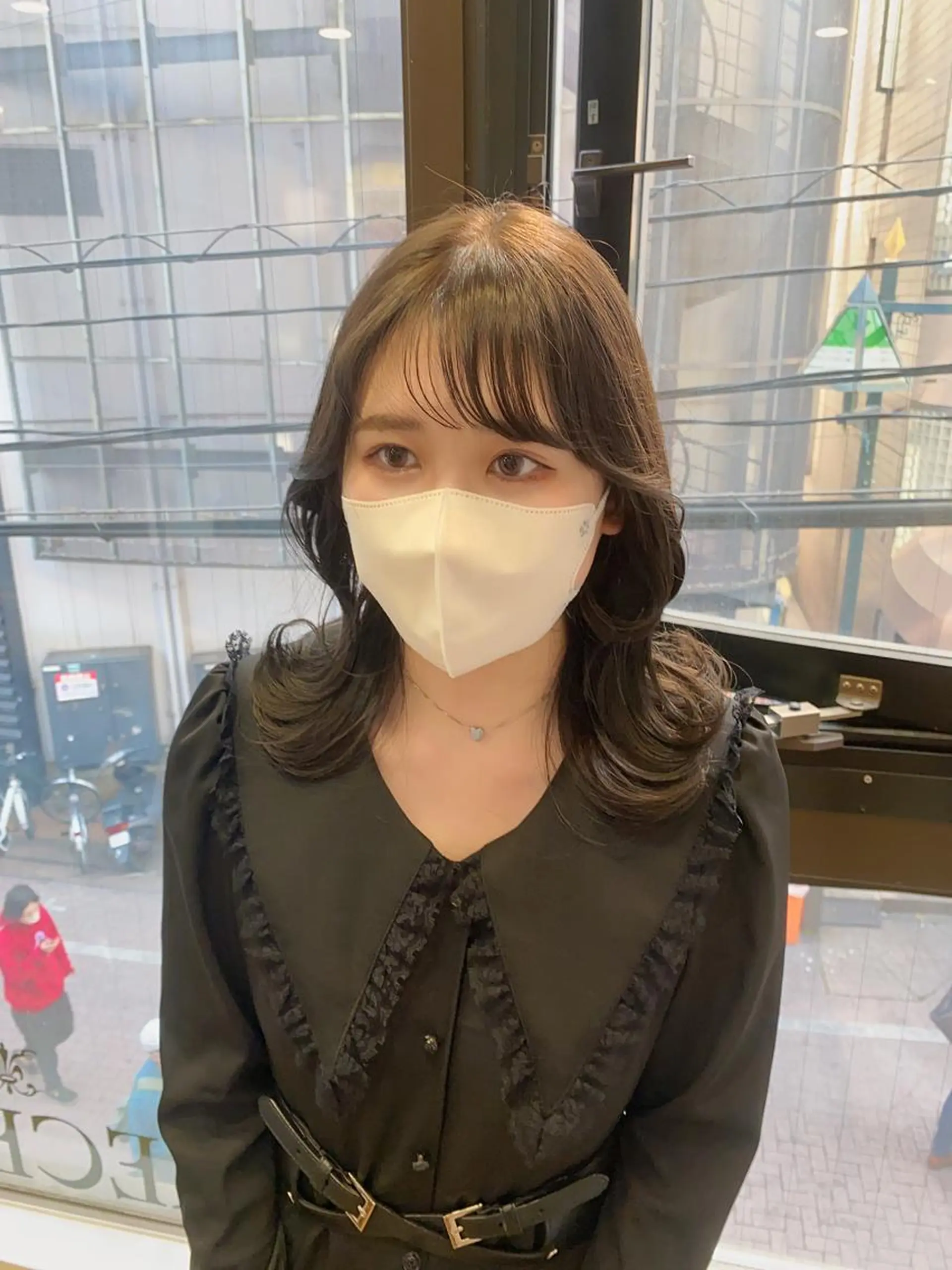 セミロング カラー ダークグレー 韓国風ヘア レイヤーカット カット ヘアカラー トリートメント GO TODAY シェアサロン 町田店所属・韓国ヘア🇰🇷 スズキのヘアスタイル