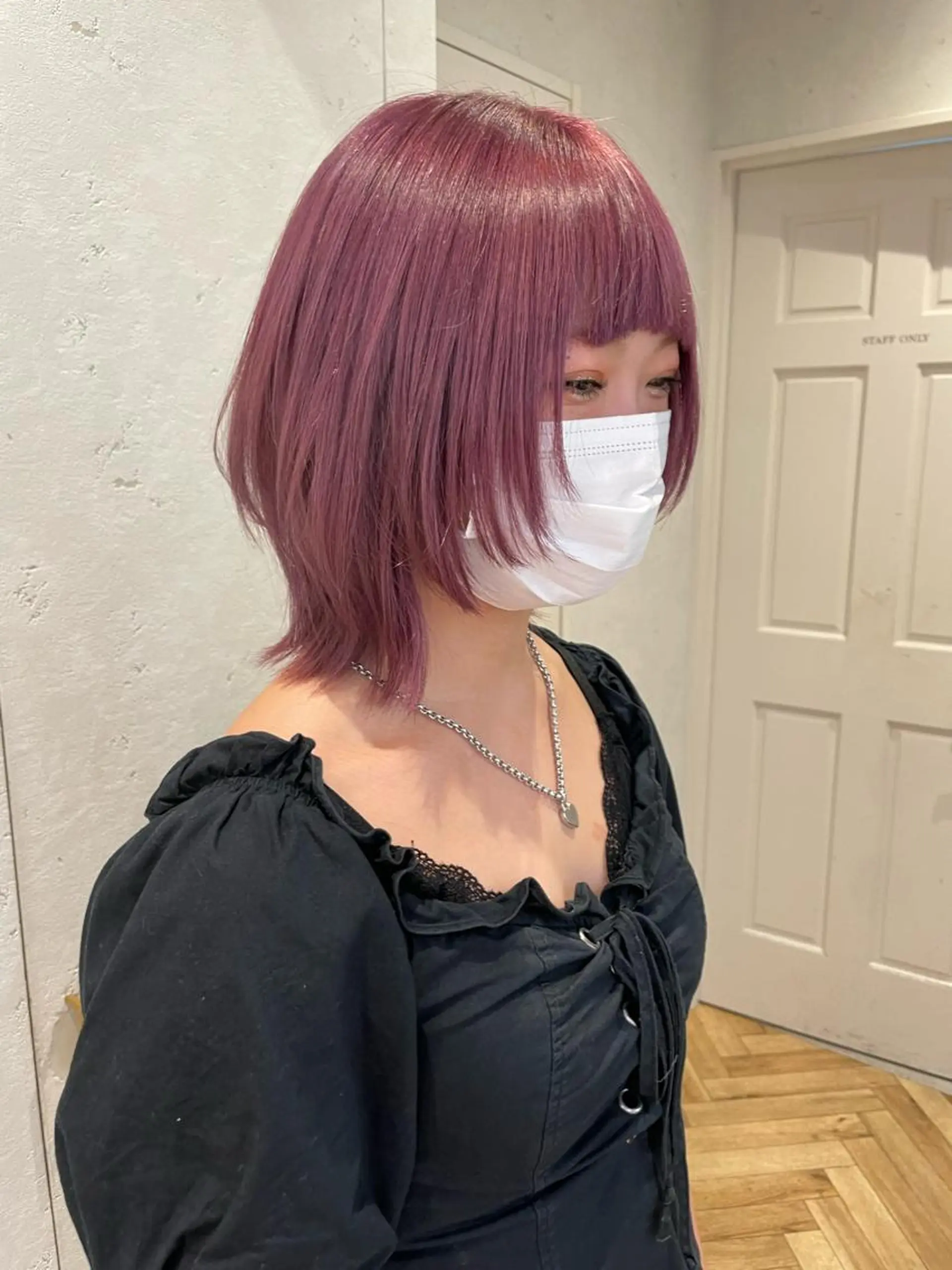 ミディアム カラー ♥️ブリーチ/ボブ/ レイヤー♥️maiのヘアスタイル