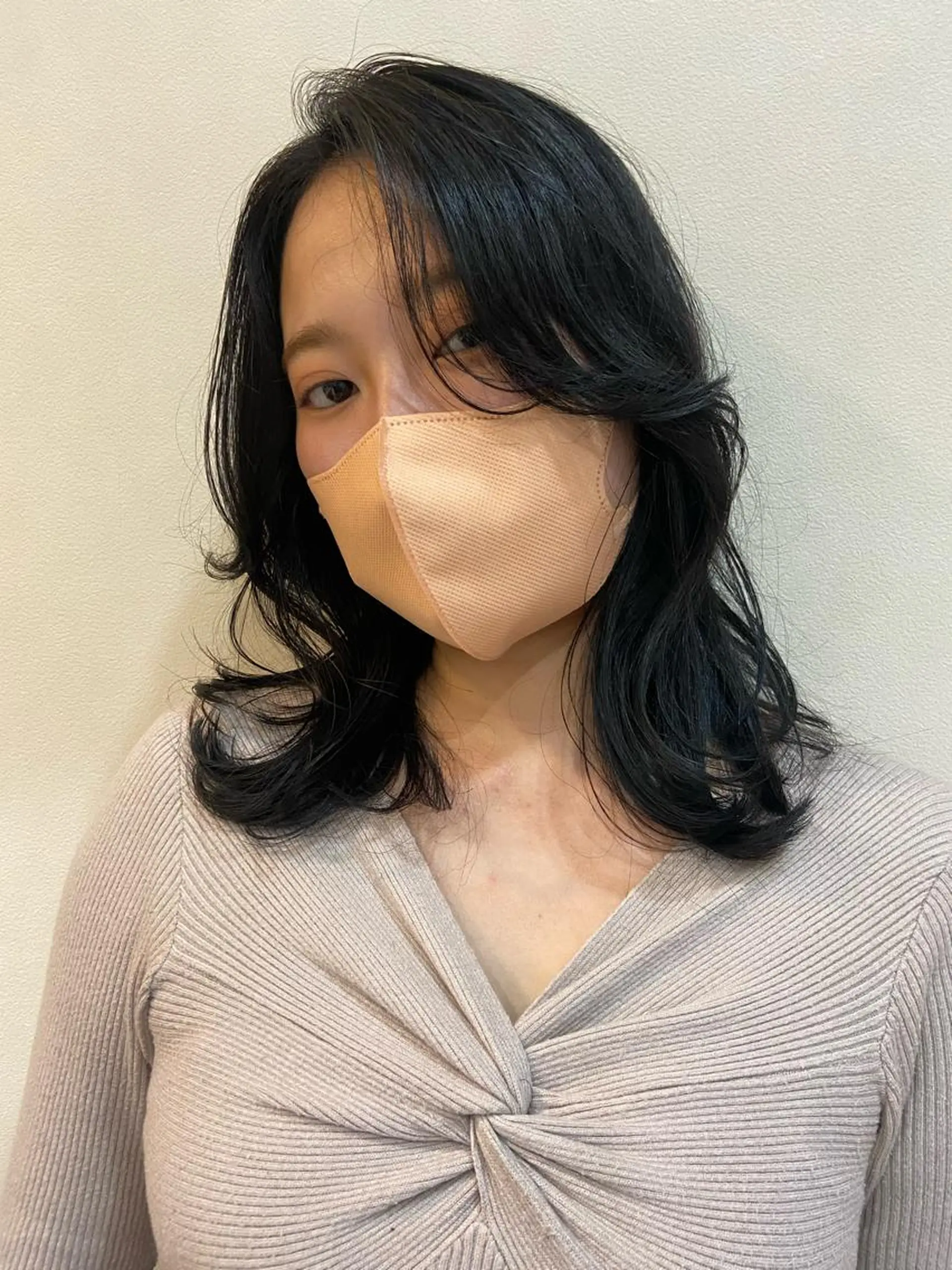 セミロング カット ヘアカラー トリートメント ボブ/透明感カラー 🧸YUI❤️のヘアスタイル