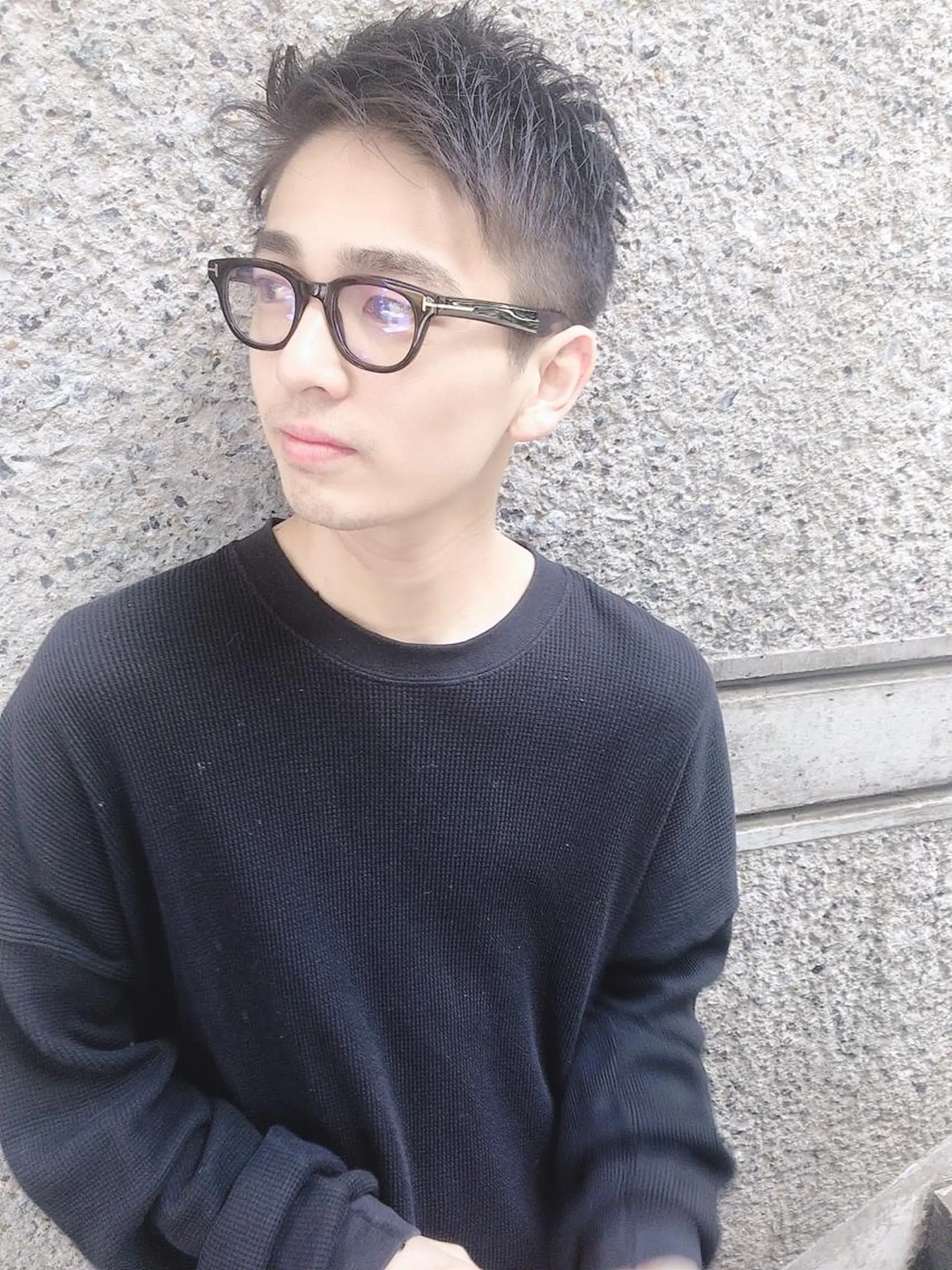 ショート カラー パーマ ヘアアレンジ メンズ ちこ .のヘアスタイル