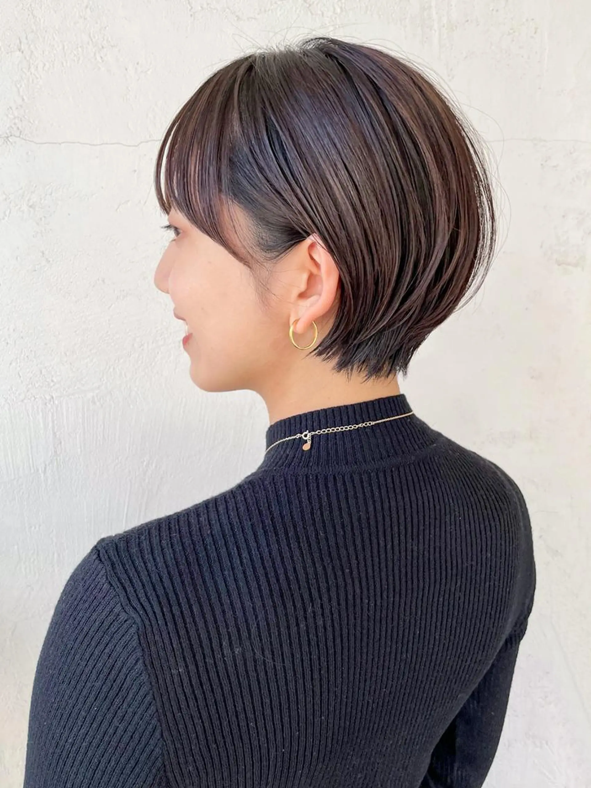 ショート パーマ ヘアアレンジ カラー 丸みショート ショートヘア カット ITbyALBUM 松戸のヘアスタイル