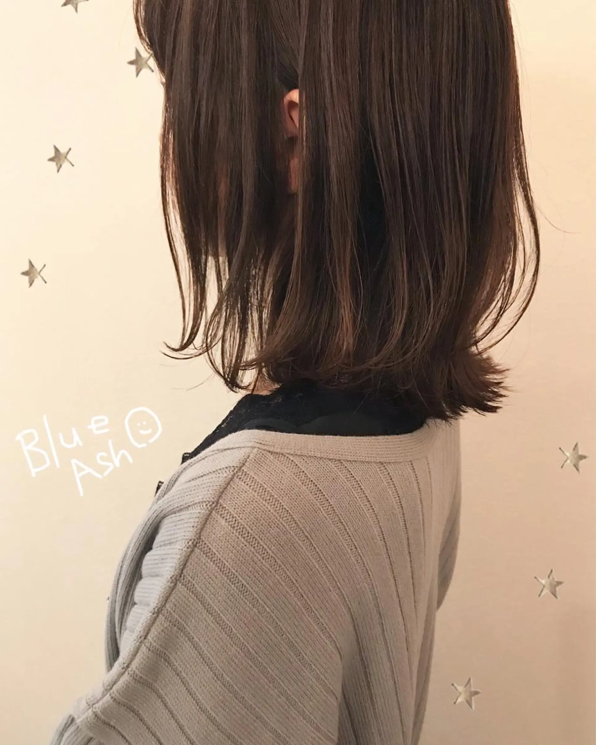 ミディアム カラー 市川 千夏のヘアスタイル