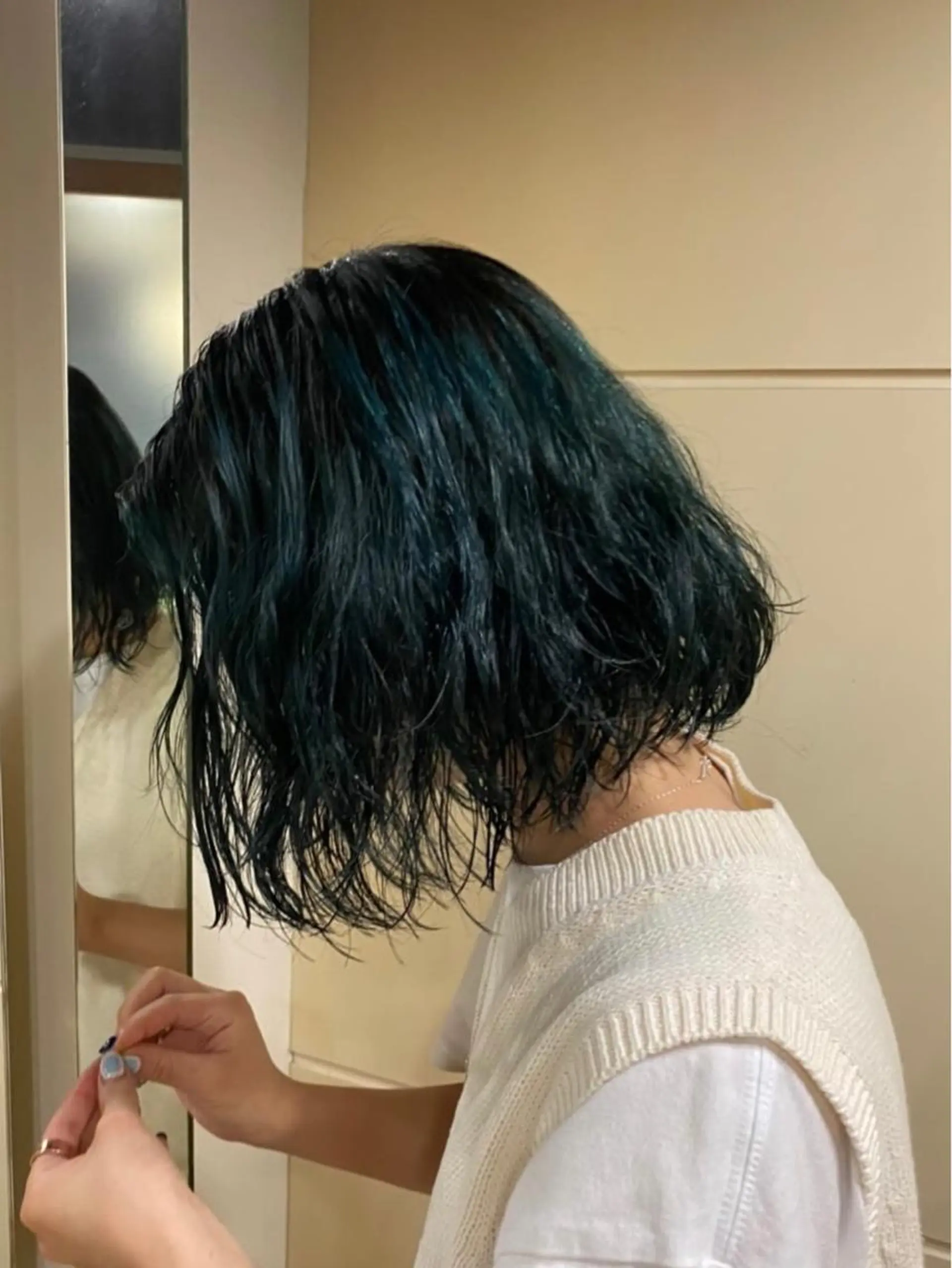 ミディアム ヘアカラー 抜け感ハイトーン/ ボブ/Ririnaのヘアスタイル