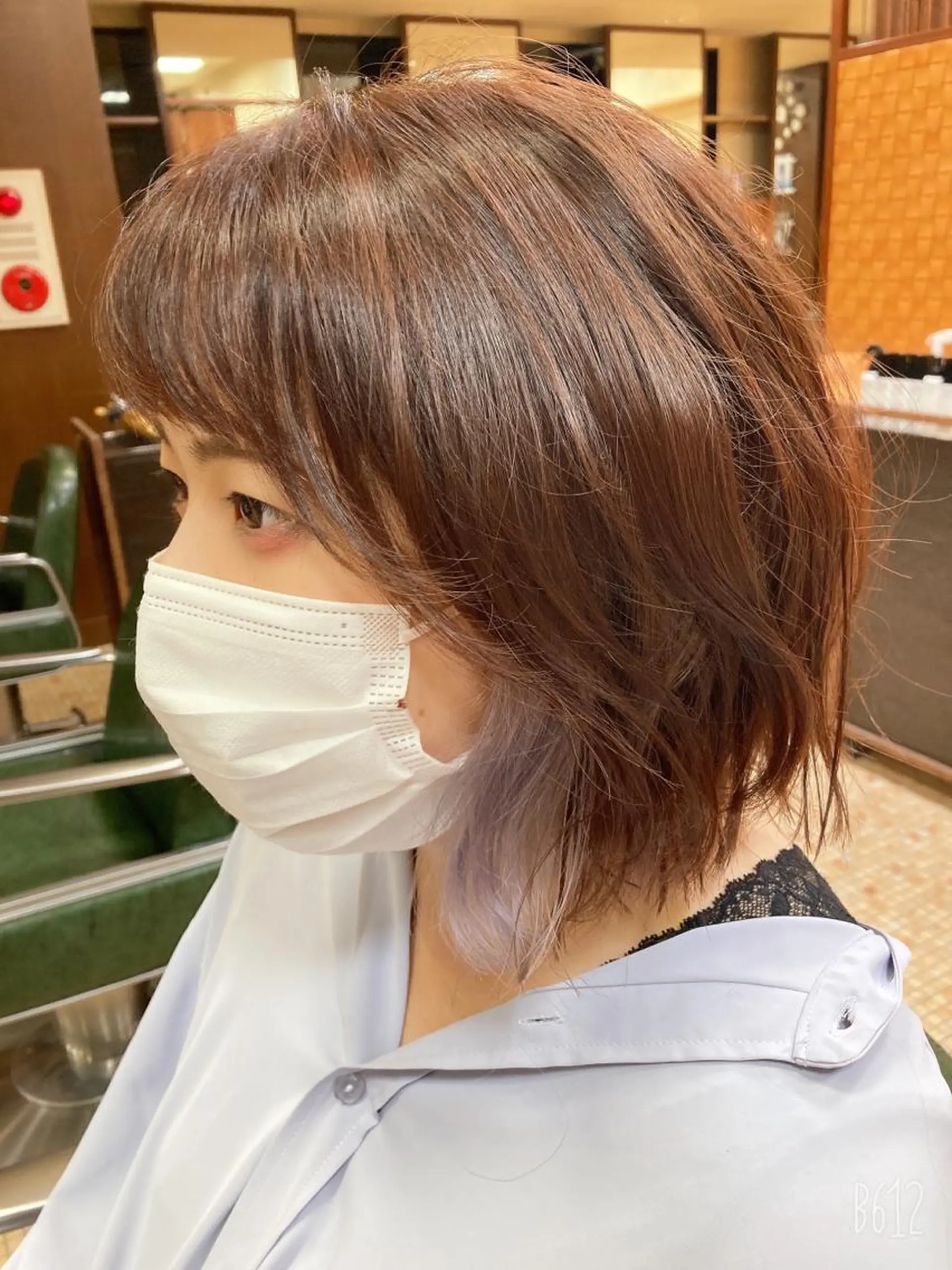 カラー シルバー 中尾 柊斗のヘアスタイル
