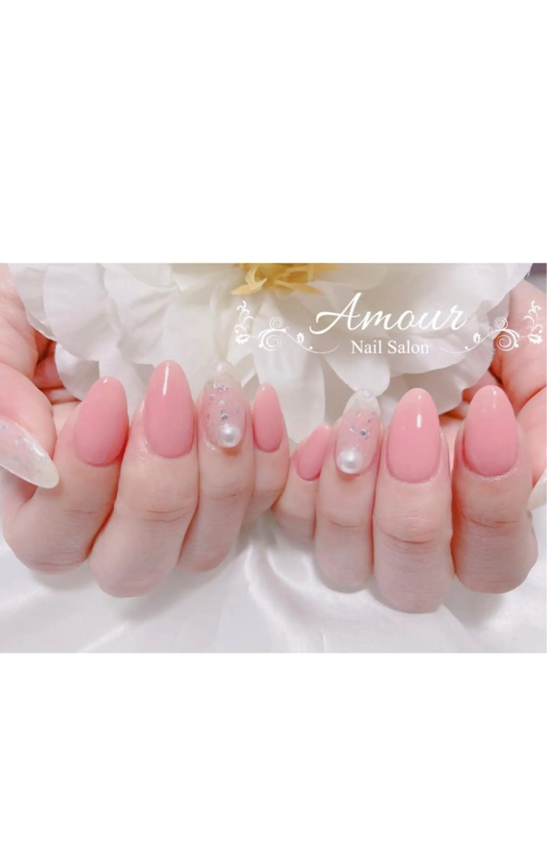 ネイル 桜ネイル nailsalon ♡amour♡のネイルデザイン