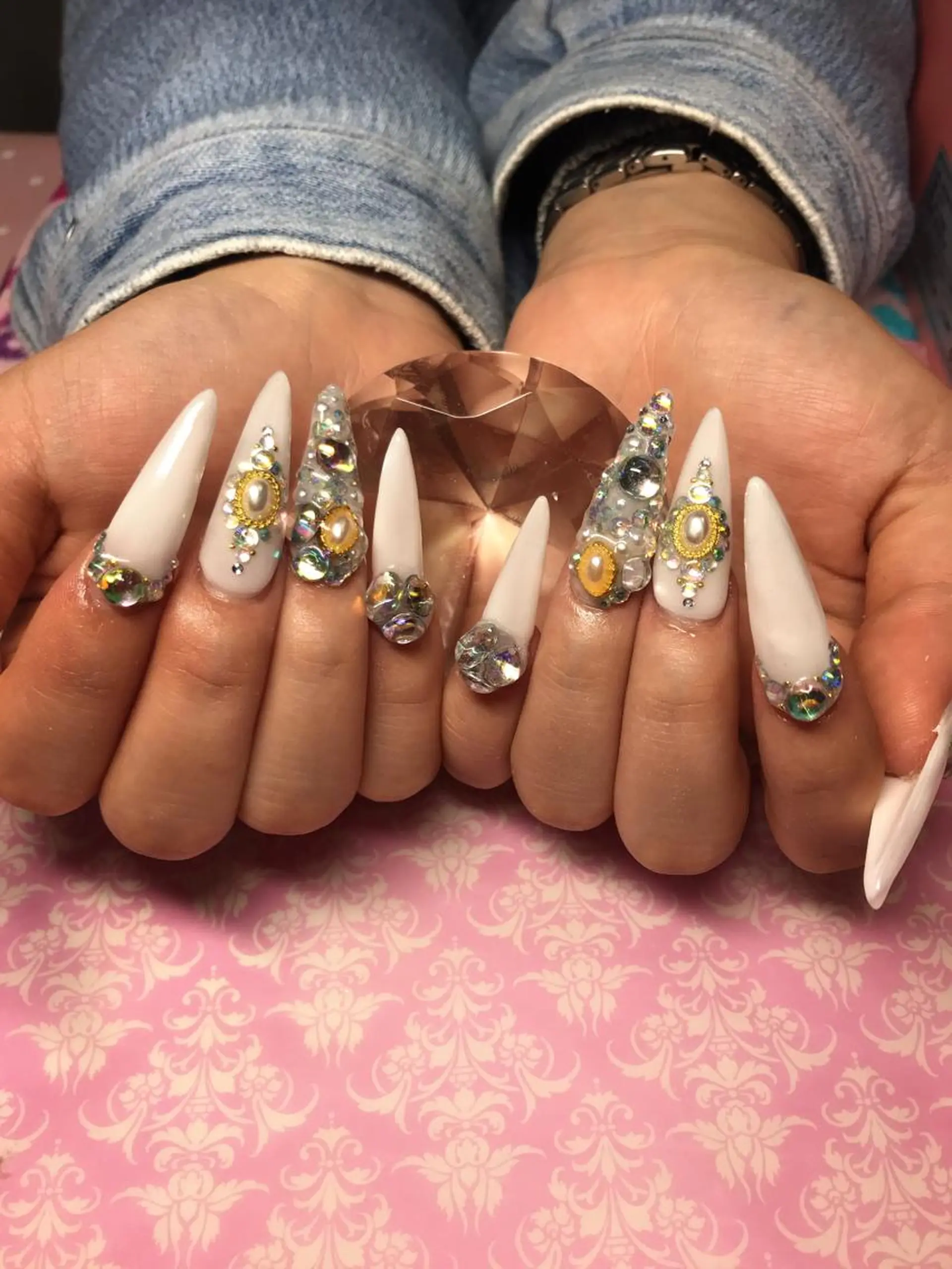 ネイル 成人式 ハンドネイル Nail Salon macherieのネイルデザイン