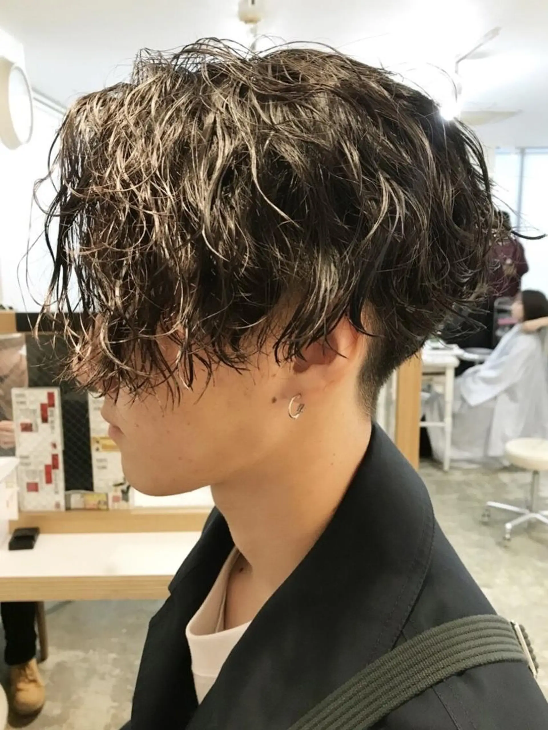 ショート パーマ メンズ メンズパーマ ツイストスパイラルパーマ スパイラルパーマ SENTA✨メンズ パーマ✨fifth栄のヘアスタイル