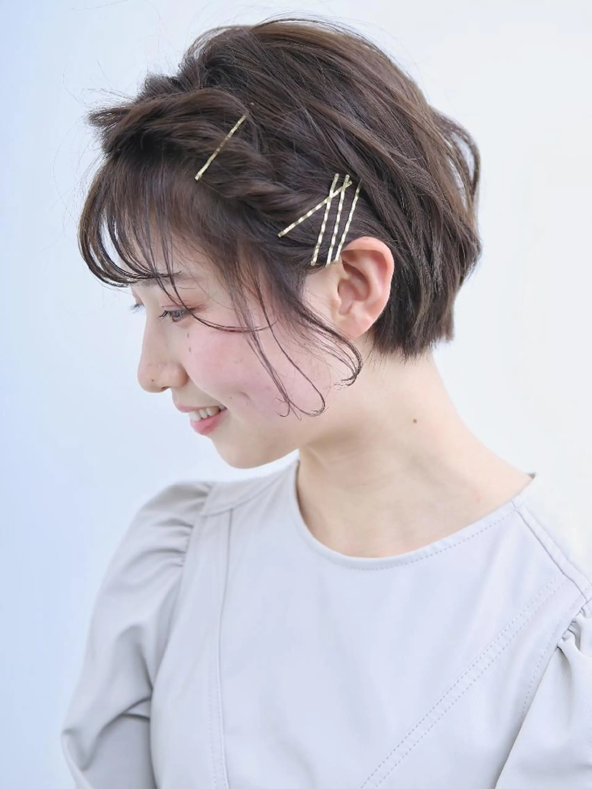 カラー ショート カット ヘアカラー ✨ブリーチなし透明感 カラー✨ゆりかのヘアスタイル