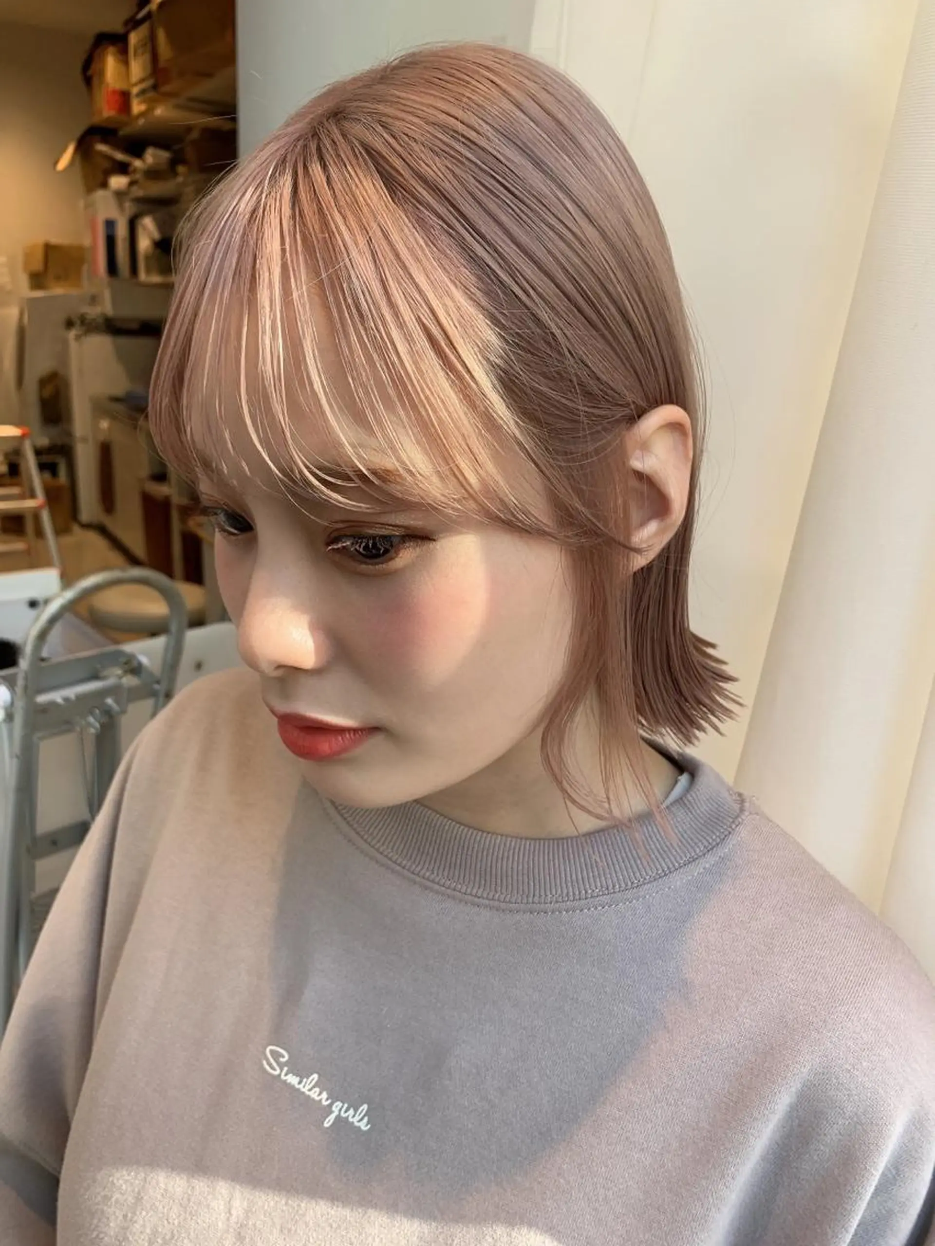 ショート カット レイヤー専門家 ダブルカラー修のヘアスタイル