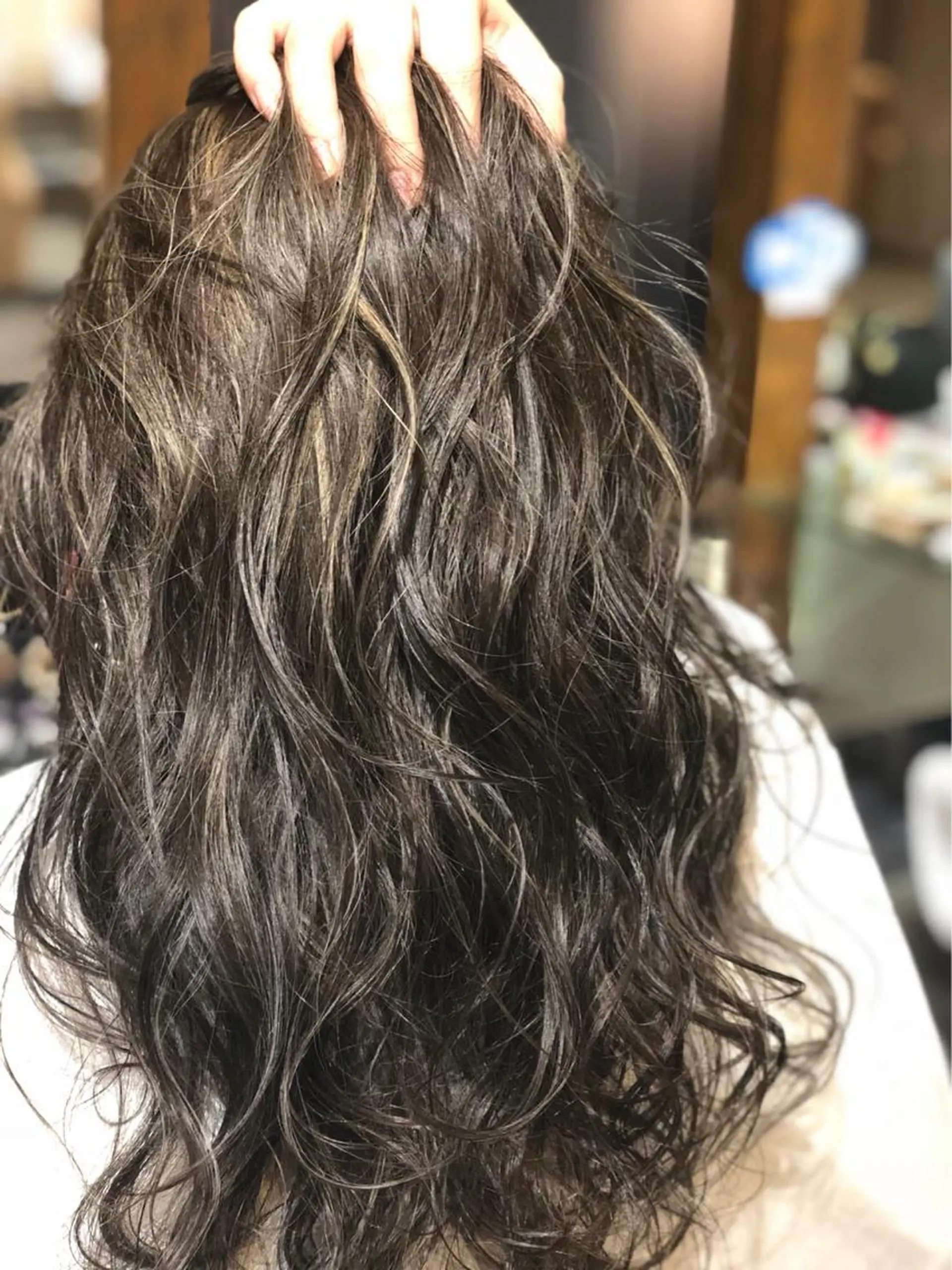 セミロング 西村 雄二/エクステのヘアスタイル