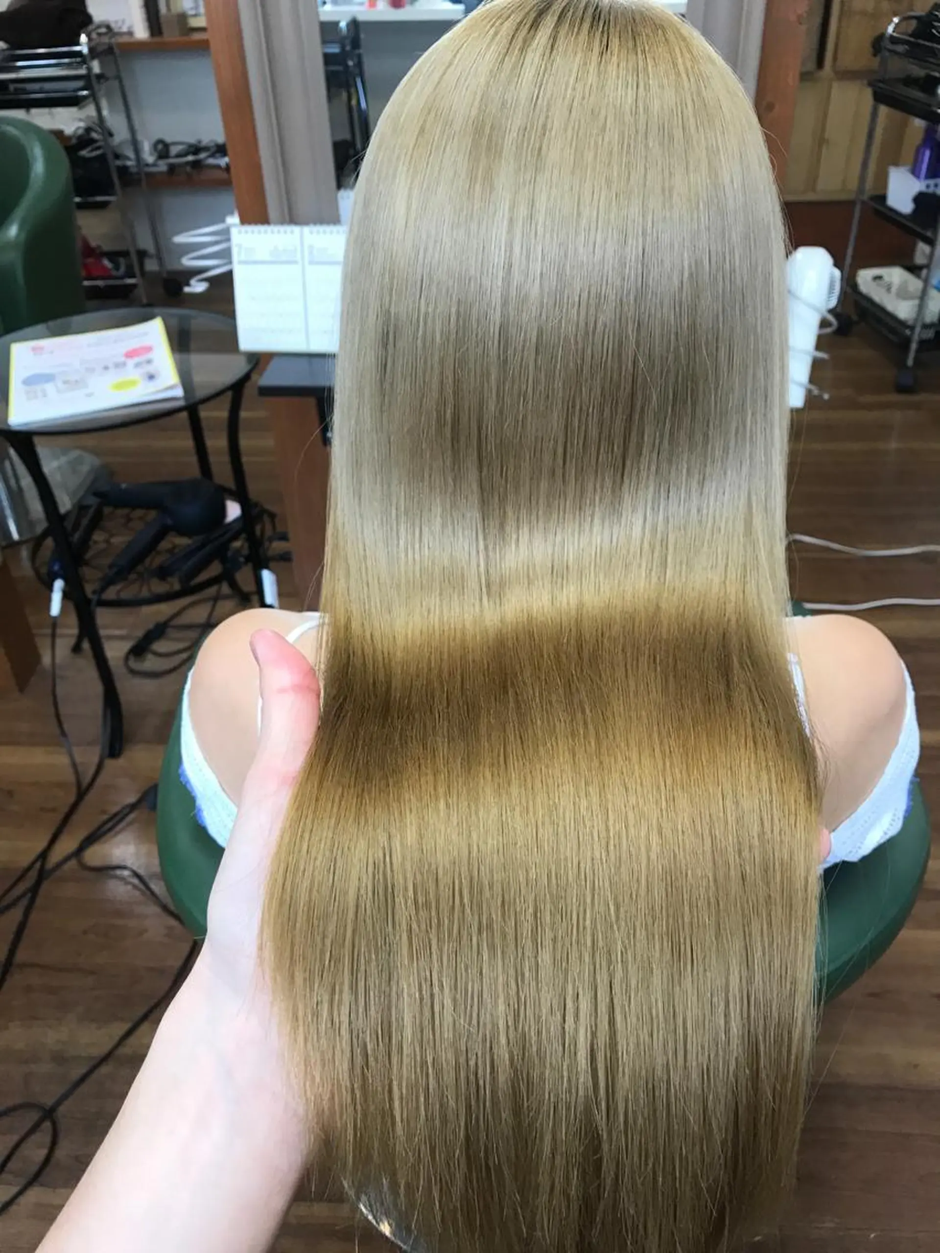 ロング パーマ 縮毛矯正 ASAMI アサミのヘアスタイル