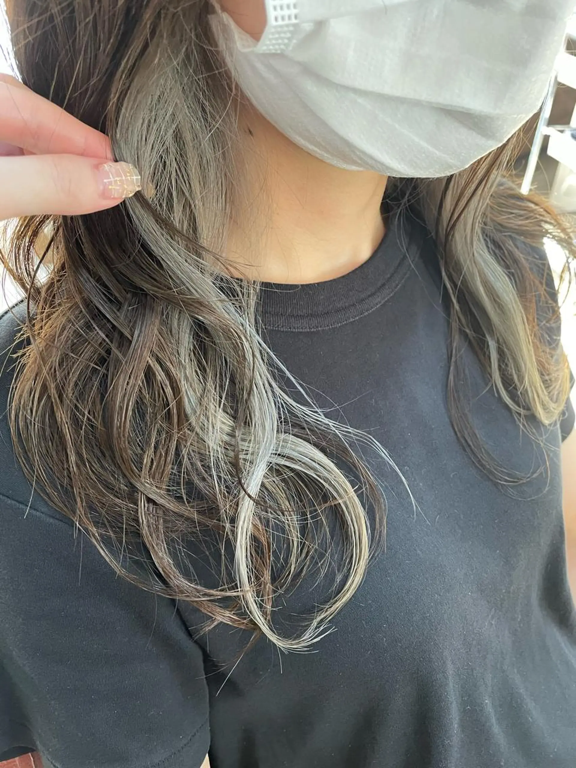 セミロング カラー カット ヘアカラー トリートメント 佐藤 芽依のヘアスタイル