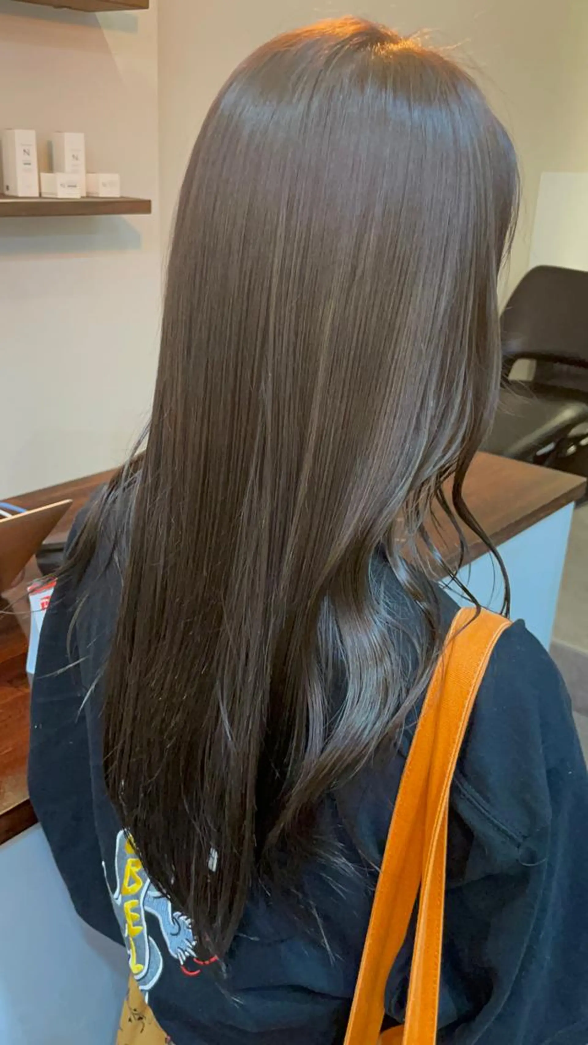 ロング カラー ブリーチ ブルーカラー 透明感カラー ブリーチなしカラー ボブ/髪質改善/ soiナカジママドリのヘアスタイル