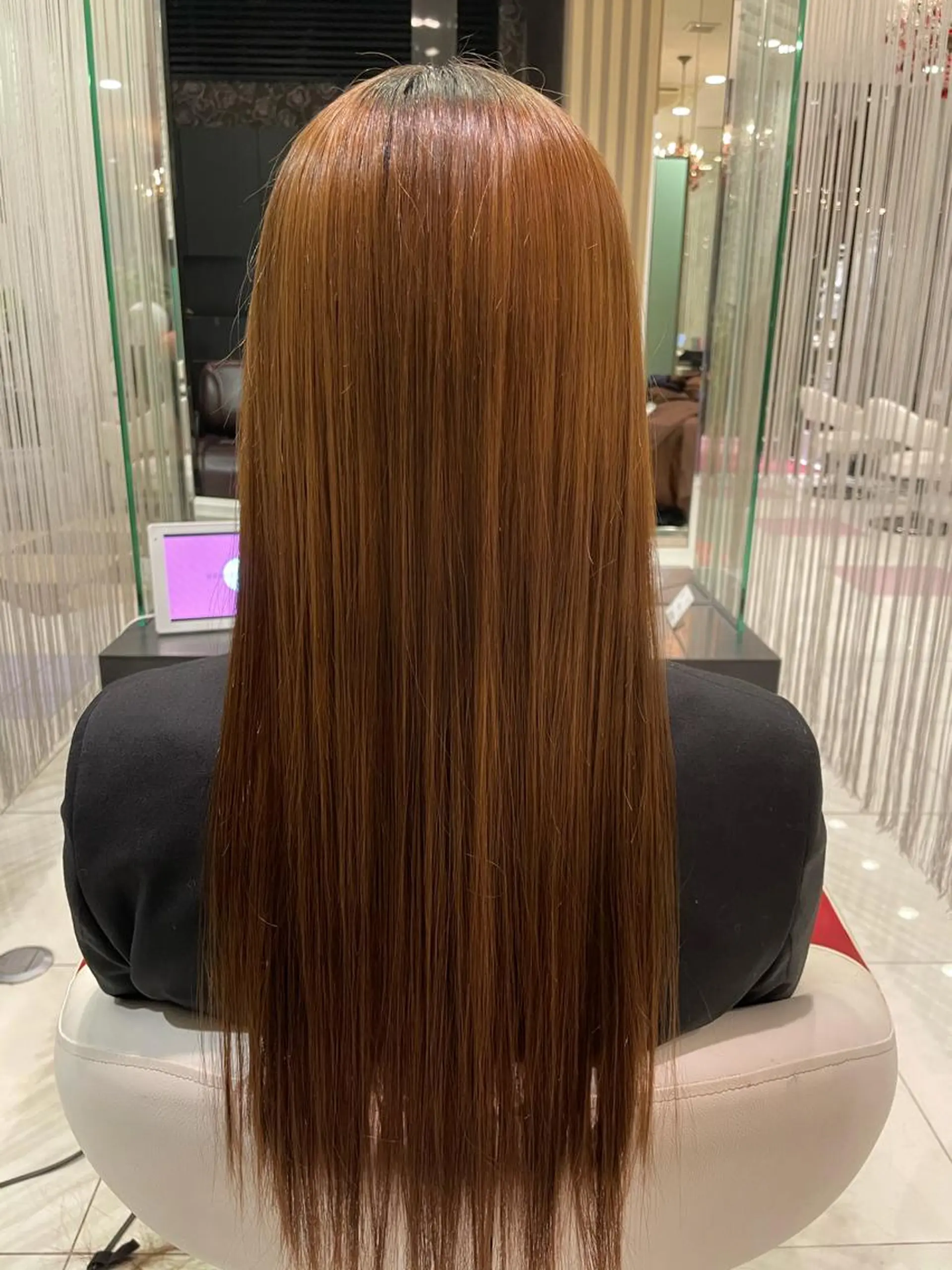 ロング 傷んだ髪をサラサラに 曲がる縮毛矯正◎高岡のヘアスタイル