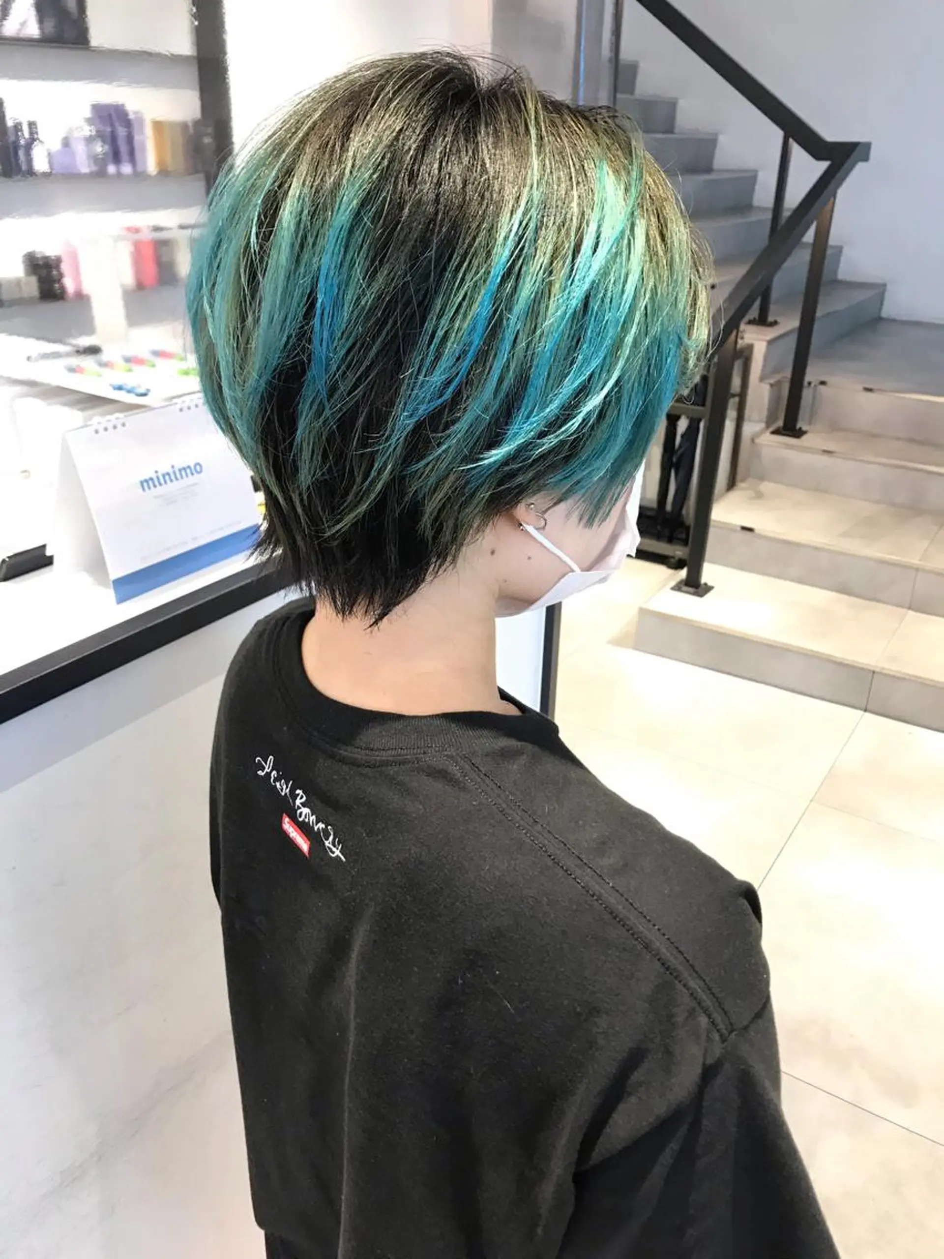 ショート カラー ヘアカラー 🇰🇷カルマパーマ kaito🇰🇷のヘアスタイル