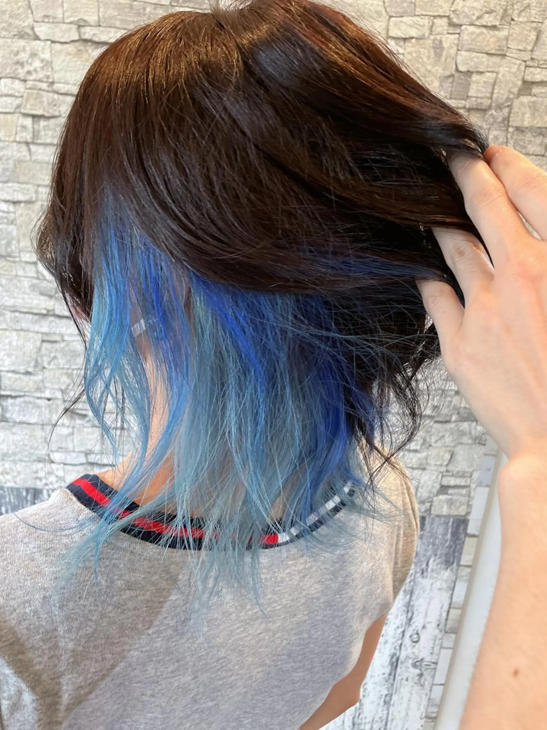 カラー セミロング 派手髪/ハイトーン/ エクステ✨ユウキのヘアスタイル