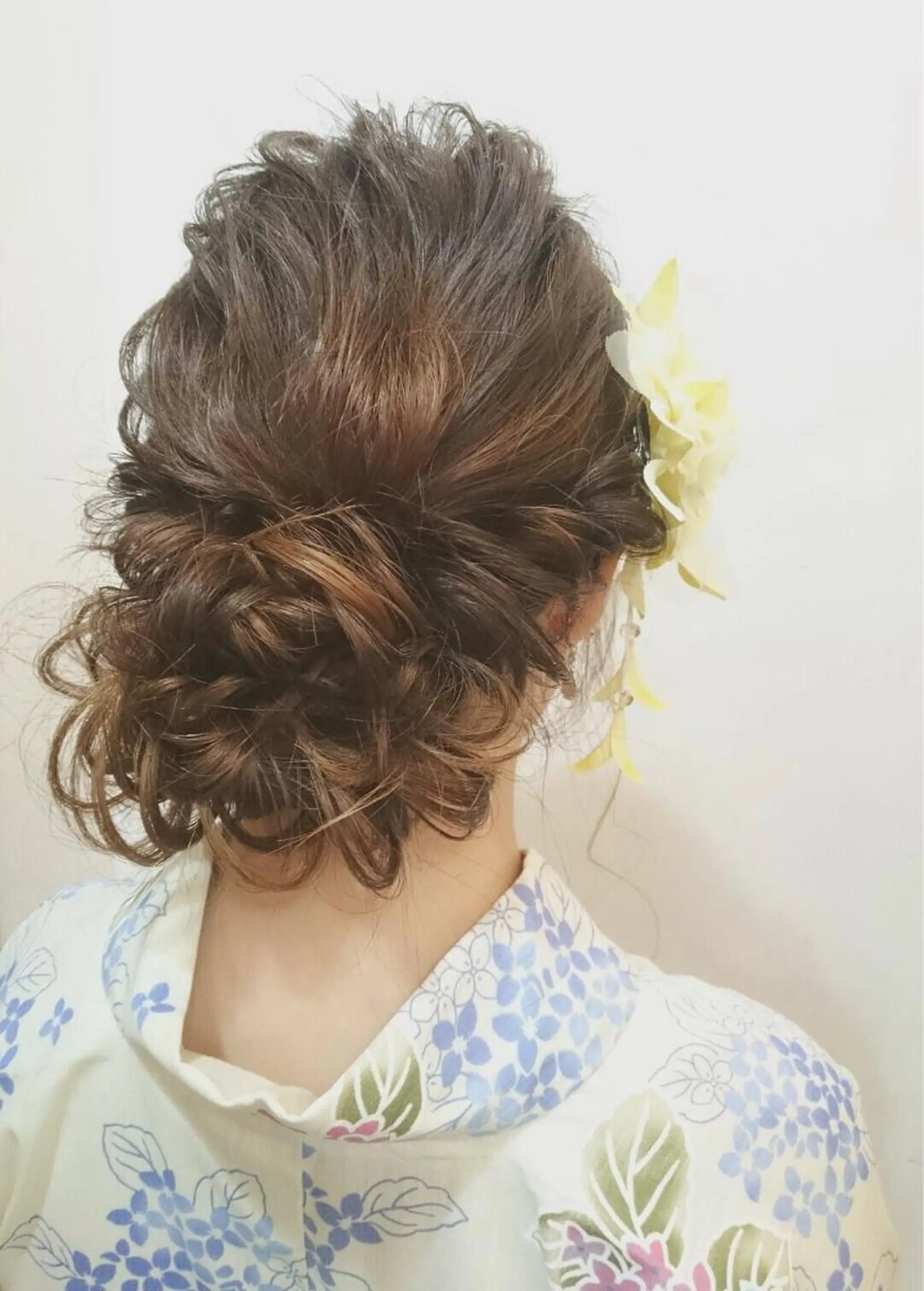 ミディアム ヘアアレンジ 浴衣 ヘアセット 池田 みのりのヘアスタイル