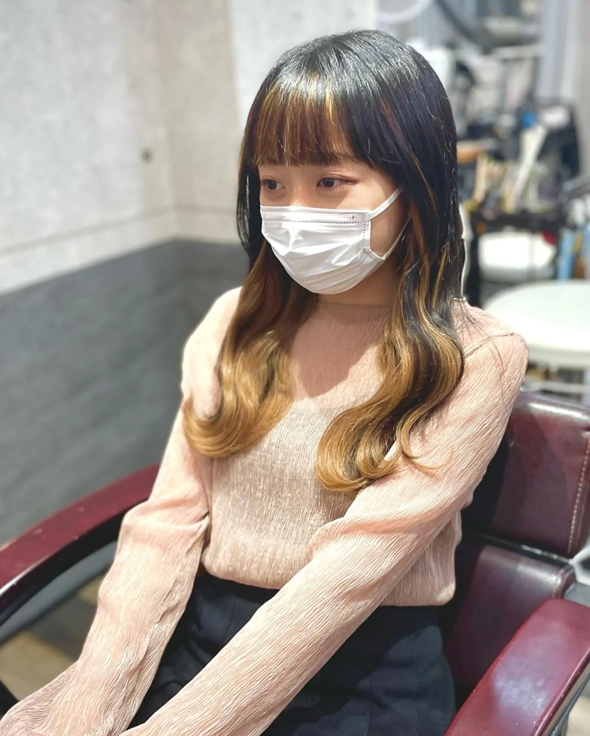 ロング カラー Reflet 新宿/プルエクステのヘアスタイル