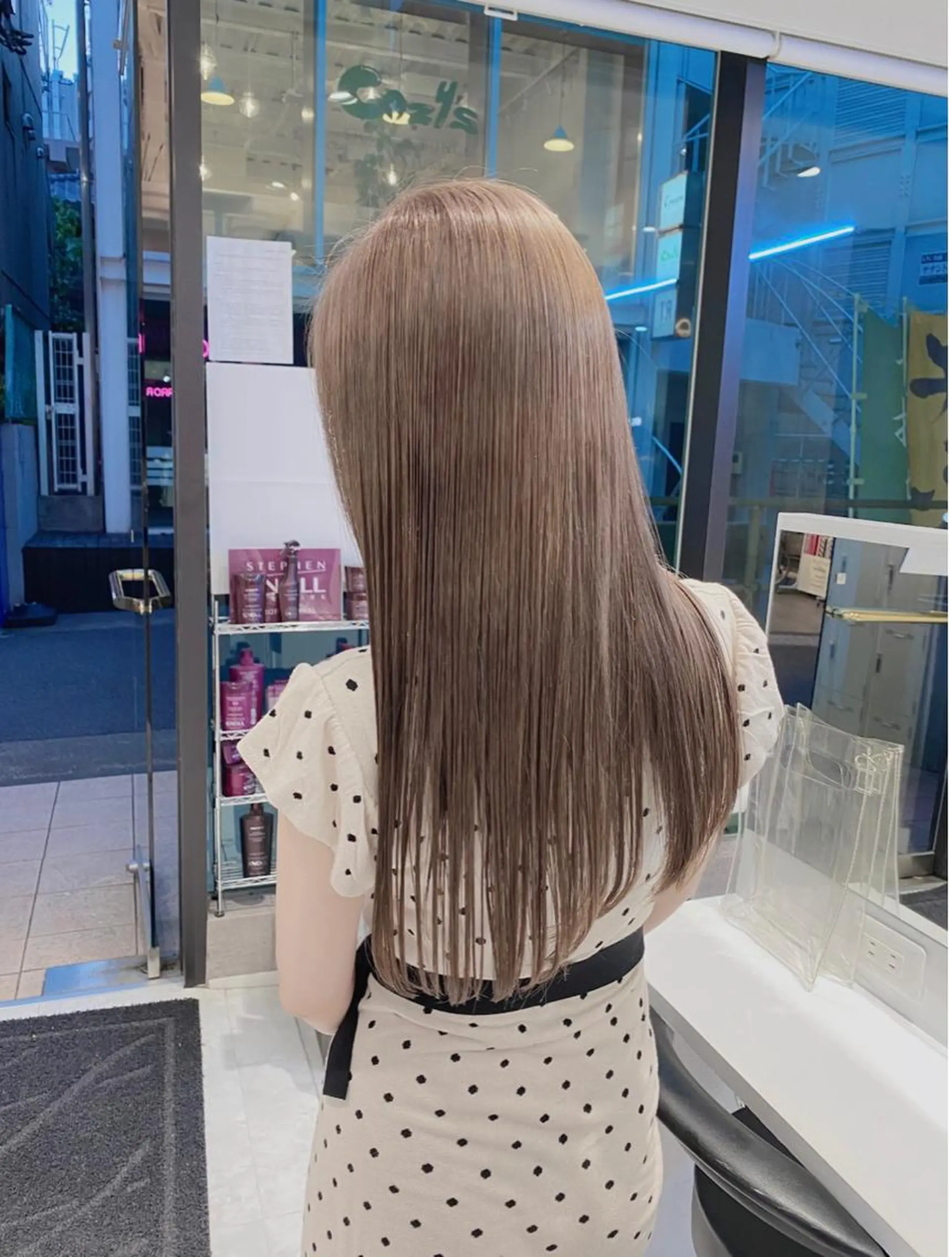 セミロング カラー ヘアカラー トリートメント ダブルカラー特化💍 tiam💍韓国ヘアのヘアスタイル