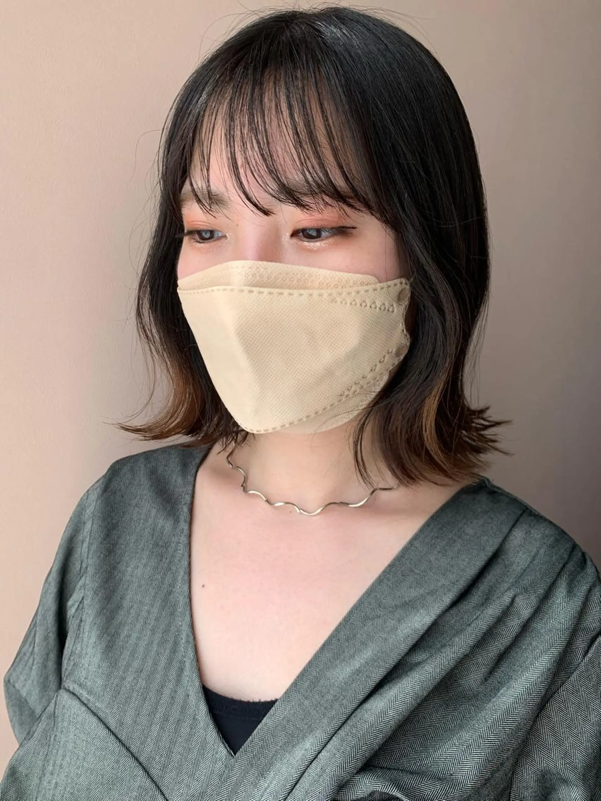 ミディアム ボブ カット トリートメント hub hair レイヤー/透明感のヘアスタイル