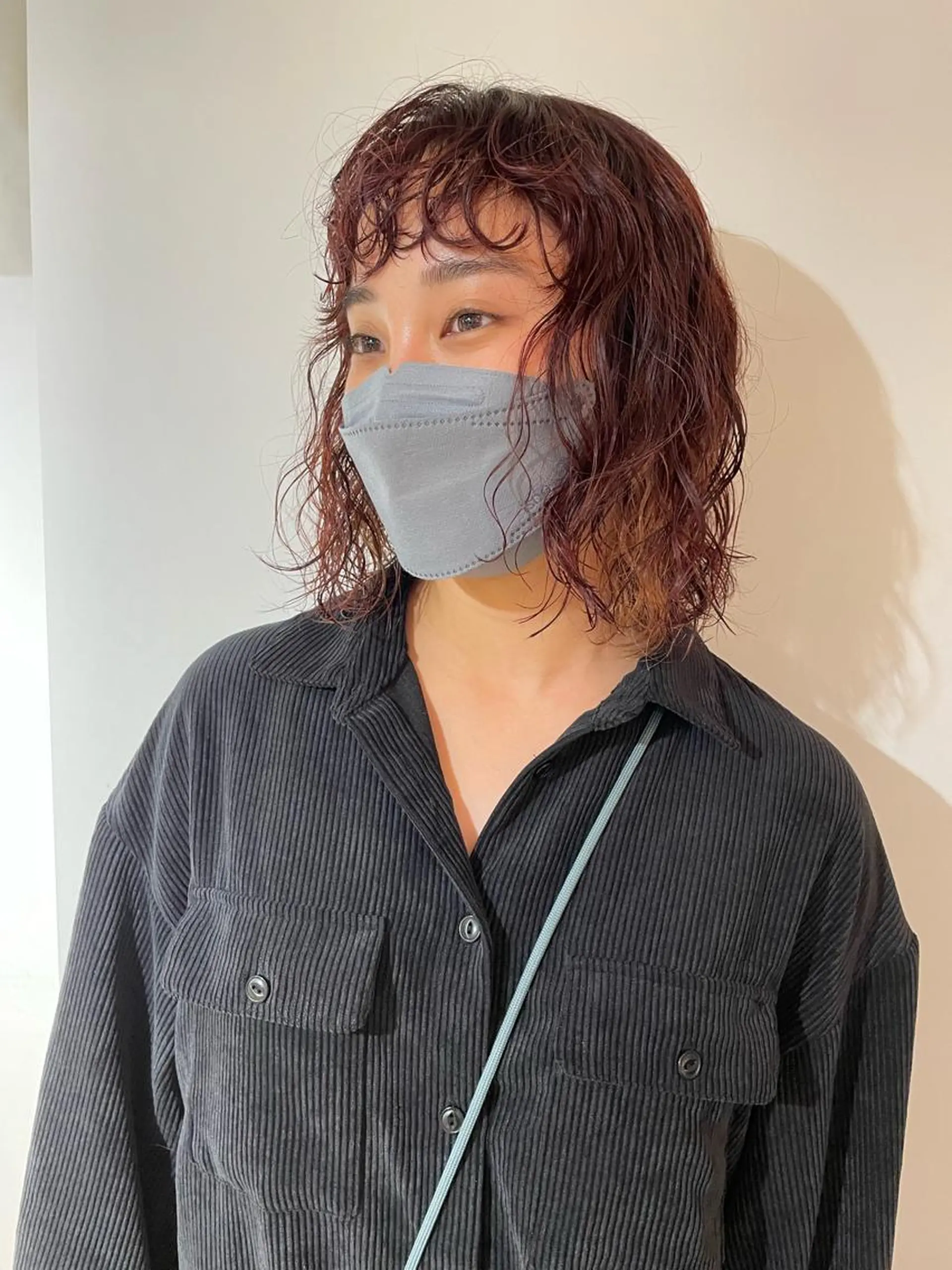 ミディアム カラー パーマ ミディアムパーマ chiharu ボブ/レイヤーのヘアスタイル