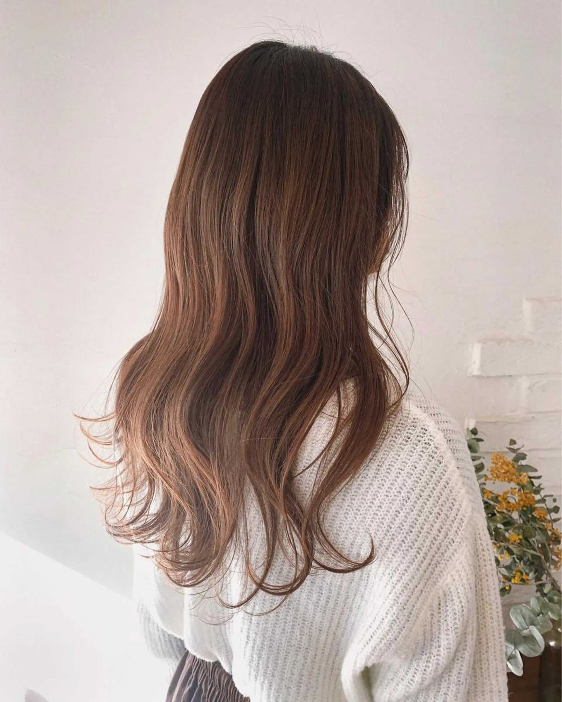 ロング カラー ブラウンカラー オレンジ オレンジブラウン 🧸メンズカット 🧸conatsuのヘアスタイル