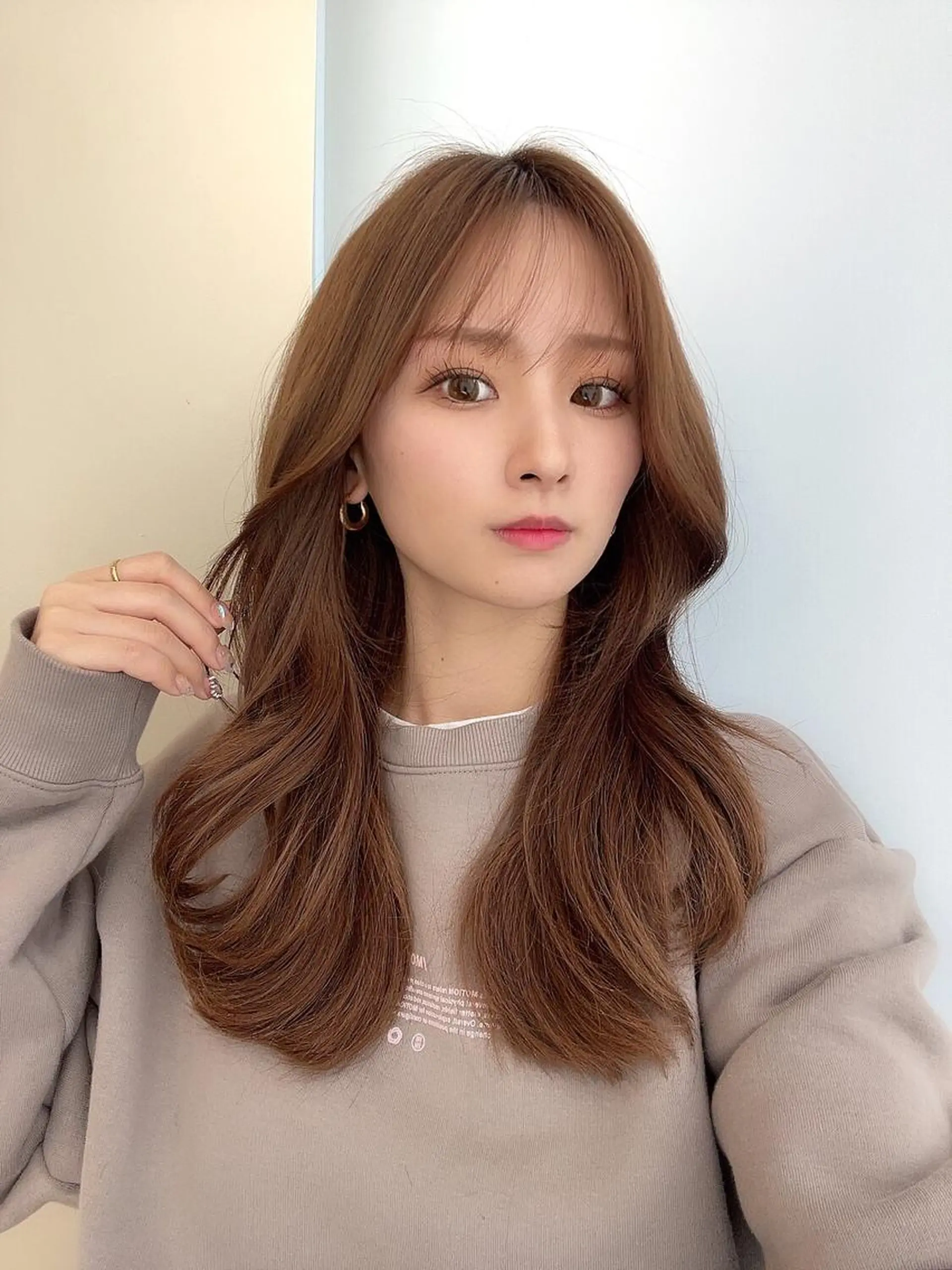 ロング くびれヘア 韓国風ヘア レイヤーカット顔周り /アレンジ伊藤彪真のヘアスタイル