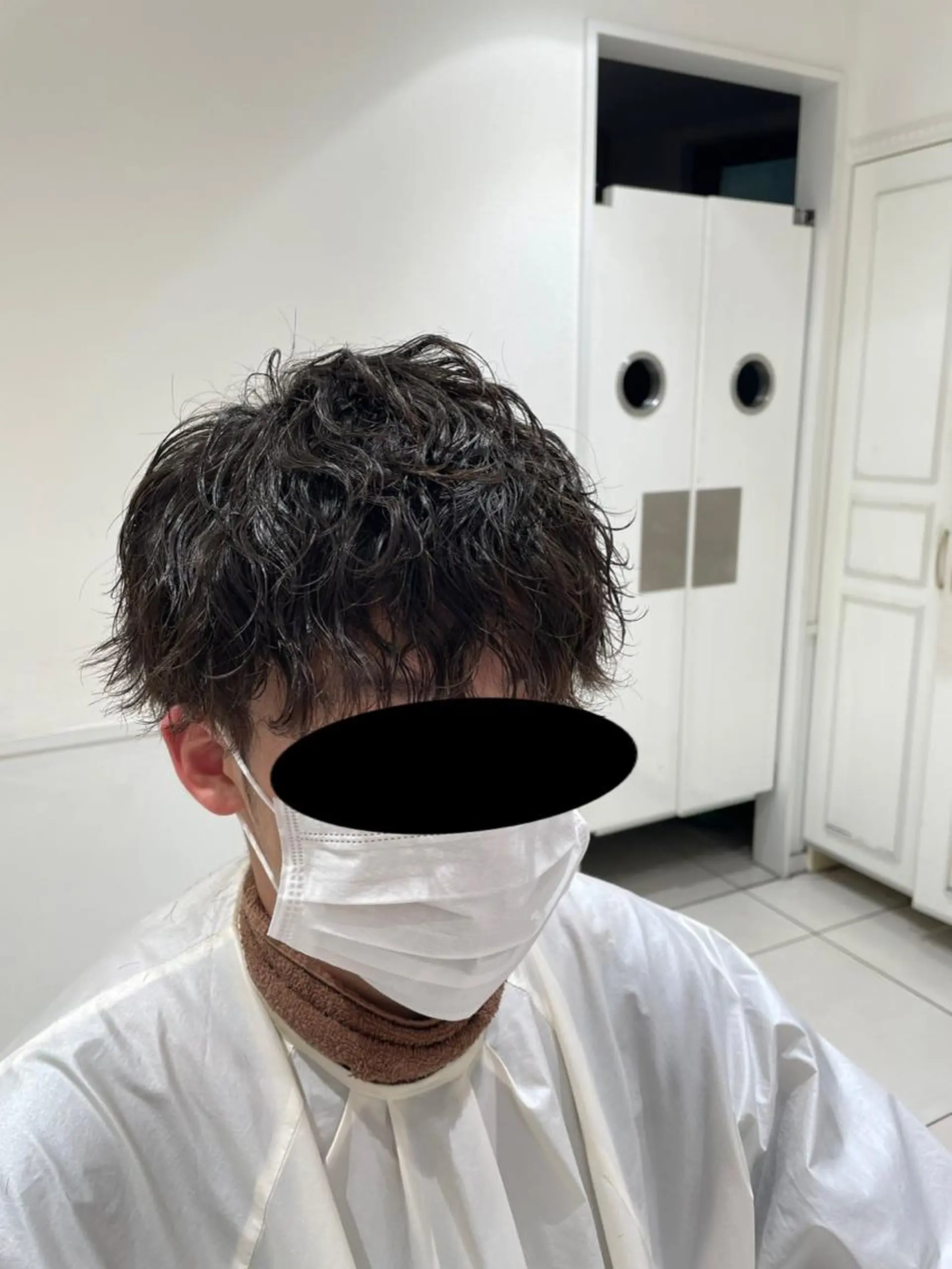 パーマ メンズ メンズパーマ 波巻きパーマ 🔹メンズ縮毛矯正 川島爽楽🔹のヘアスタイル