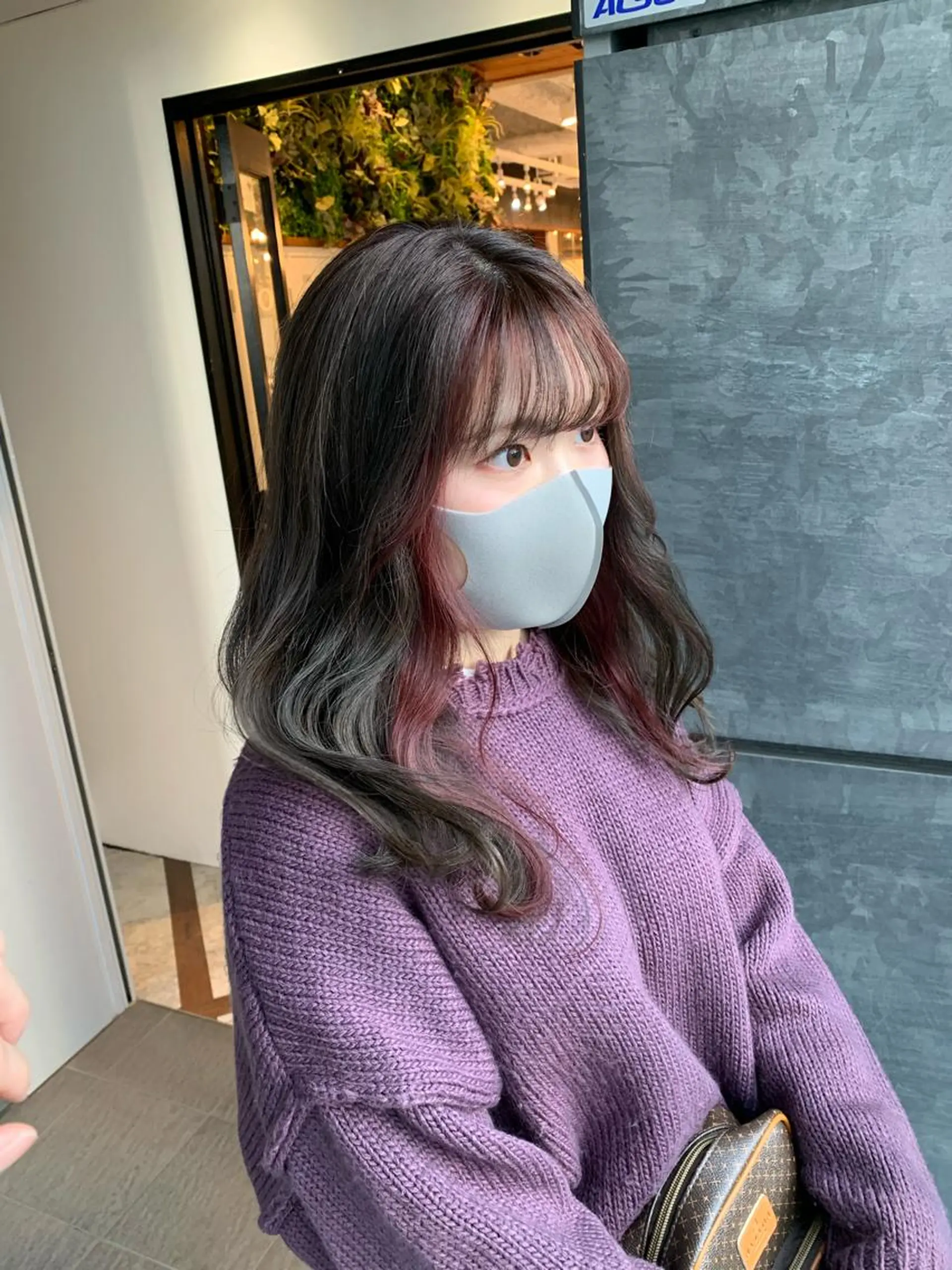 ロング カラー ミストバング  フェイスフレーミング カット ヘアカラー トリートメント 髪質改善/白髪ぼかし KENTAのヘアスタイル