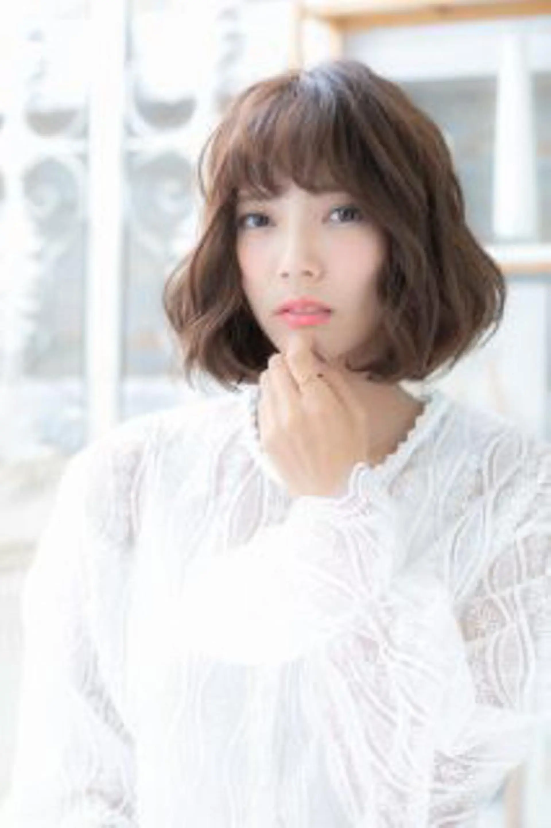 ミディアム カラー パーマ 出川 宙☘️のヘアスタイル