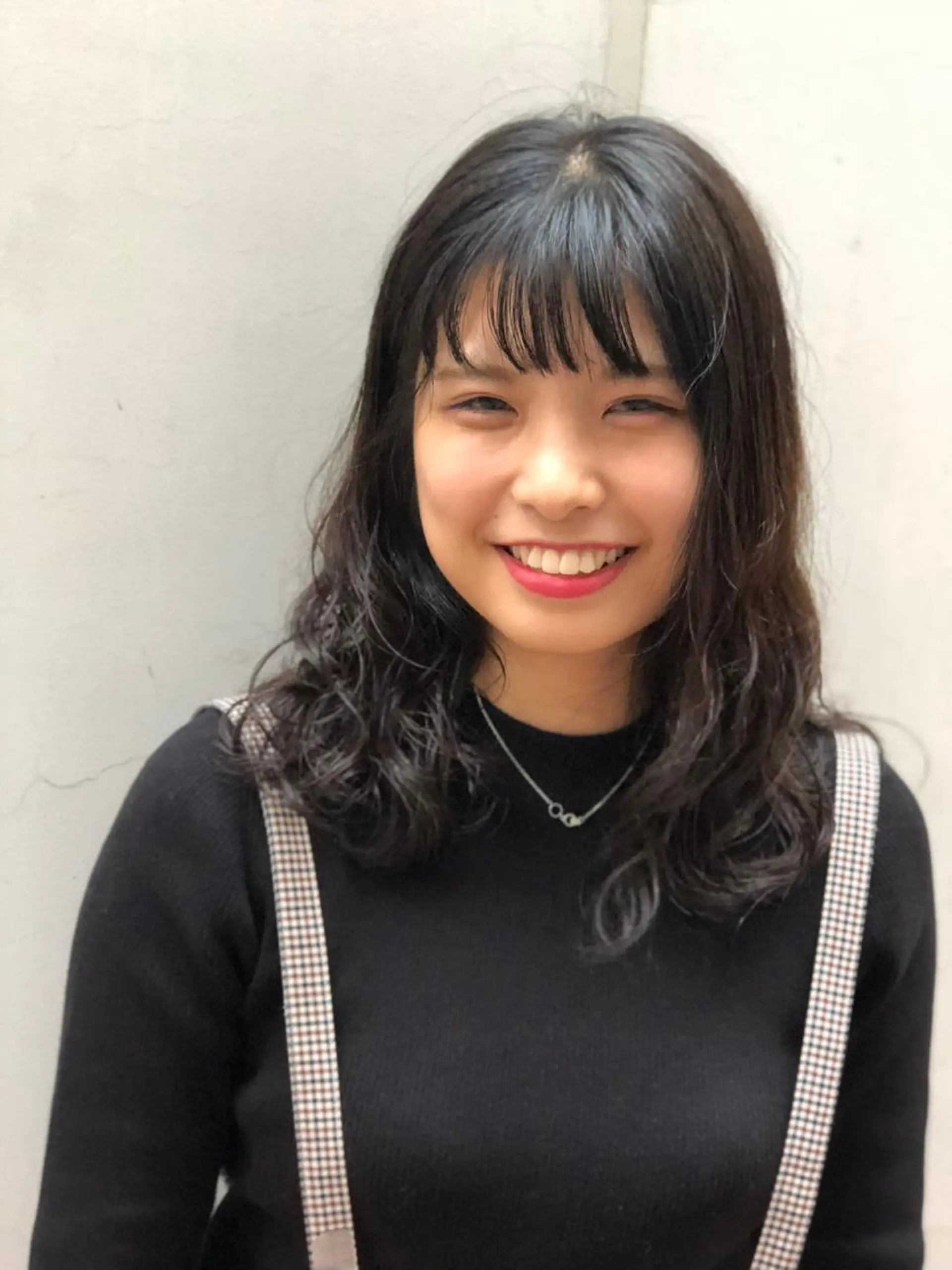 セミロング セミロングパーマ 及川 祐輔のヘアスタイル