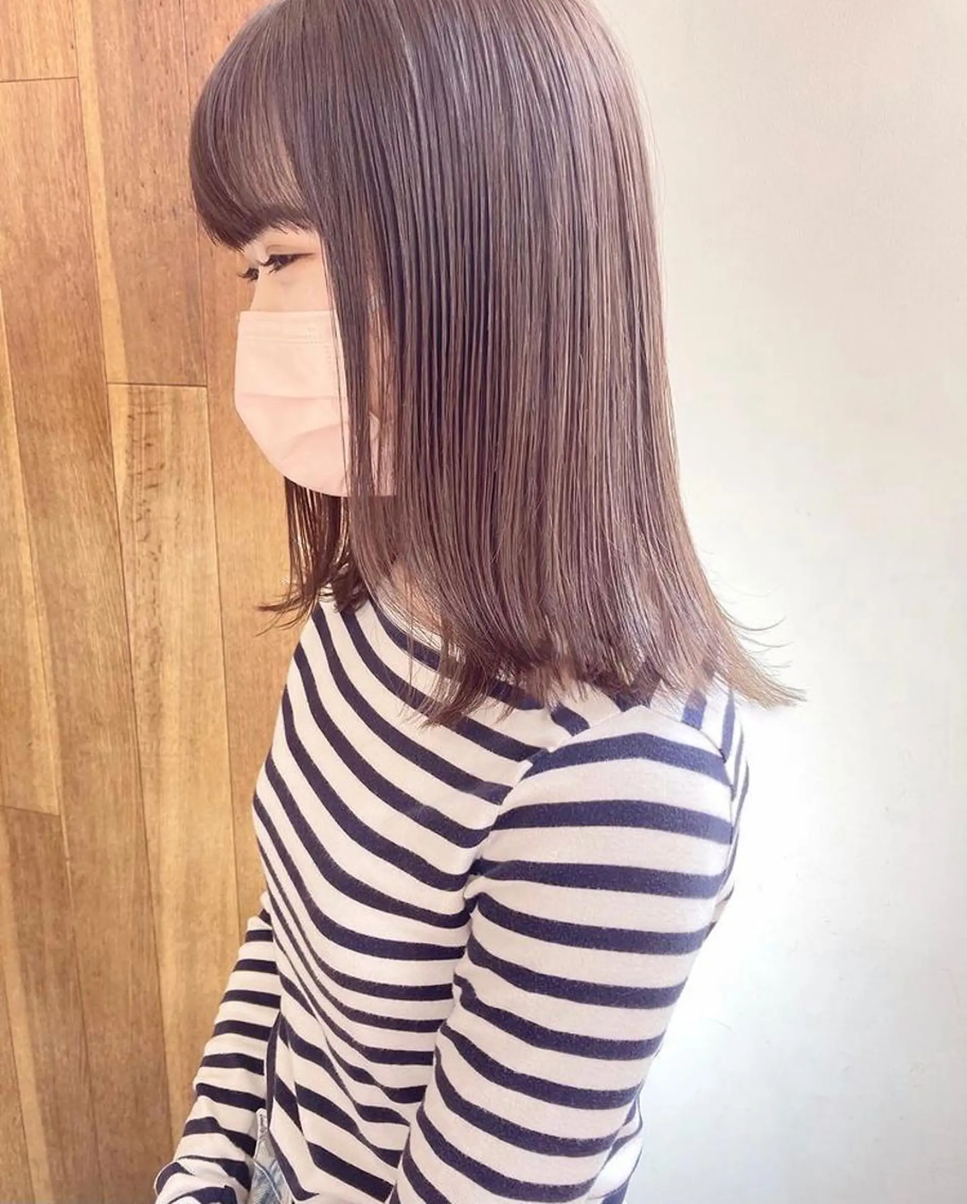 ミディアム カラー カット ヘアカラー HATSUMEI ゆうまのヘアスタイル