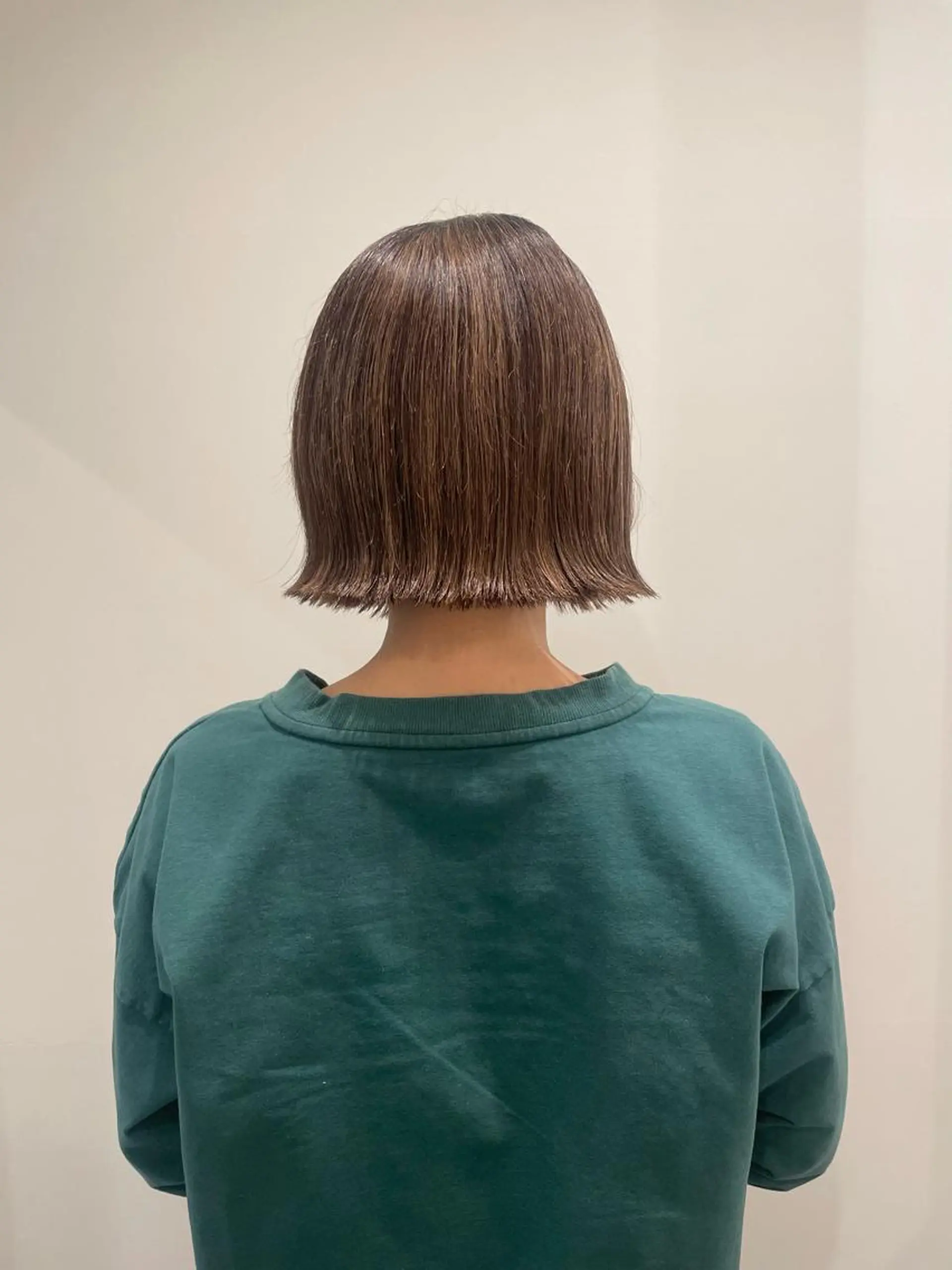 ミディアム カラー ヘアカラー 渋谷 留菜のヘアスタイル