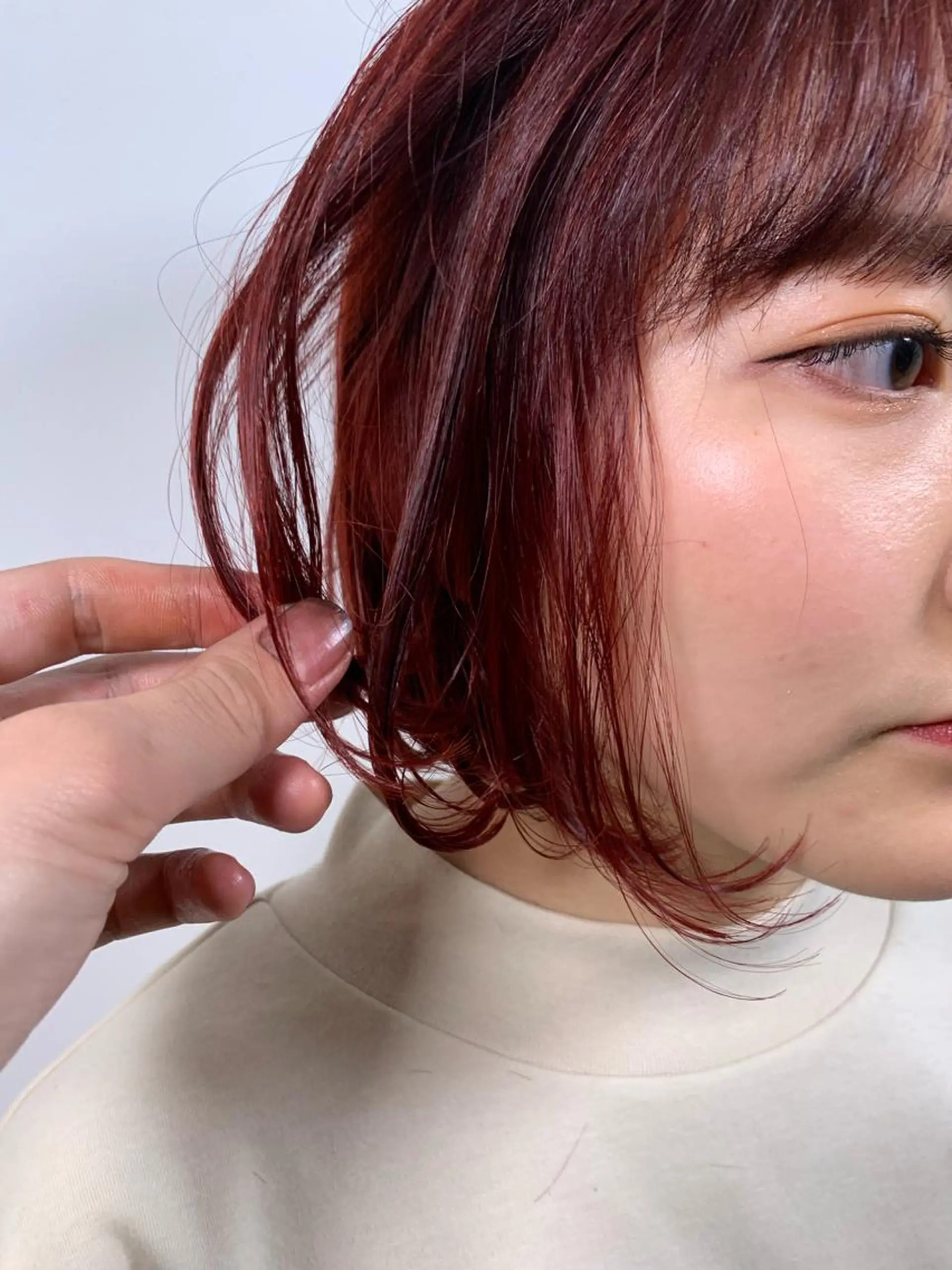 ショート カラー ヘアカラー トリートメント よしだ とおいのヘアスタイル