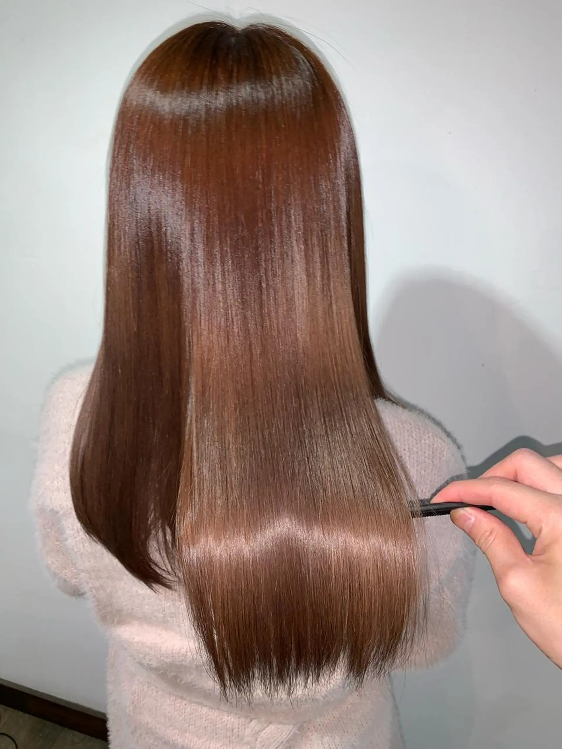 セミロング 縮毛矯正/髪質改善 井上智秀のヘアスタイル