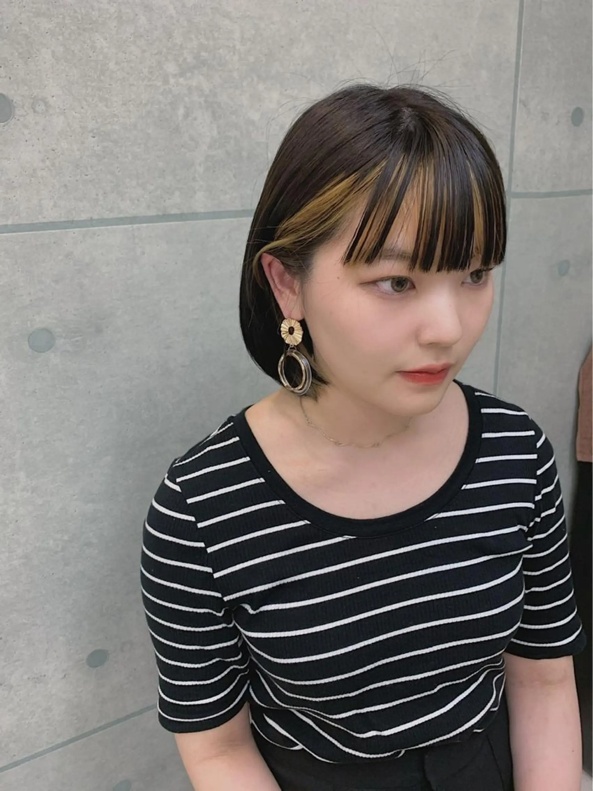 カラー ブリーチなし 暖色カラー/井上あいのヘアスタイル